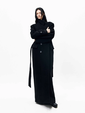 Belted Longline Overcoat Belted Longline Overcoat