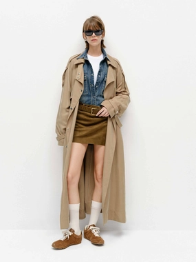 Belted Longline Trench Coat Belted Longline Trench Coat