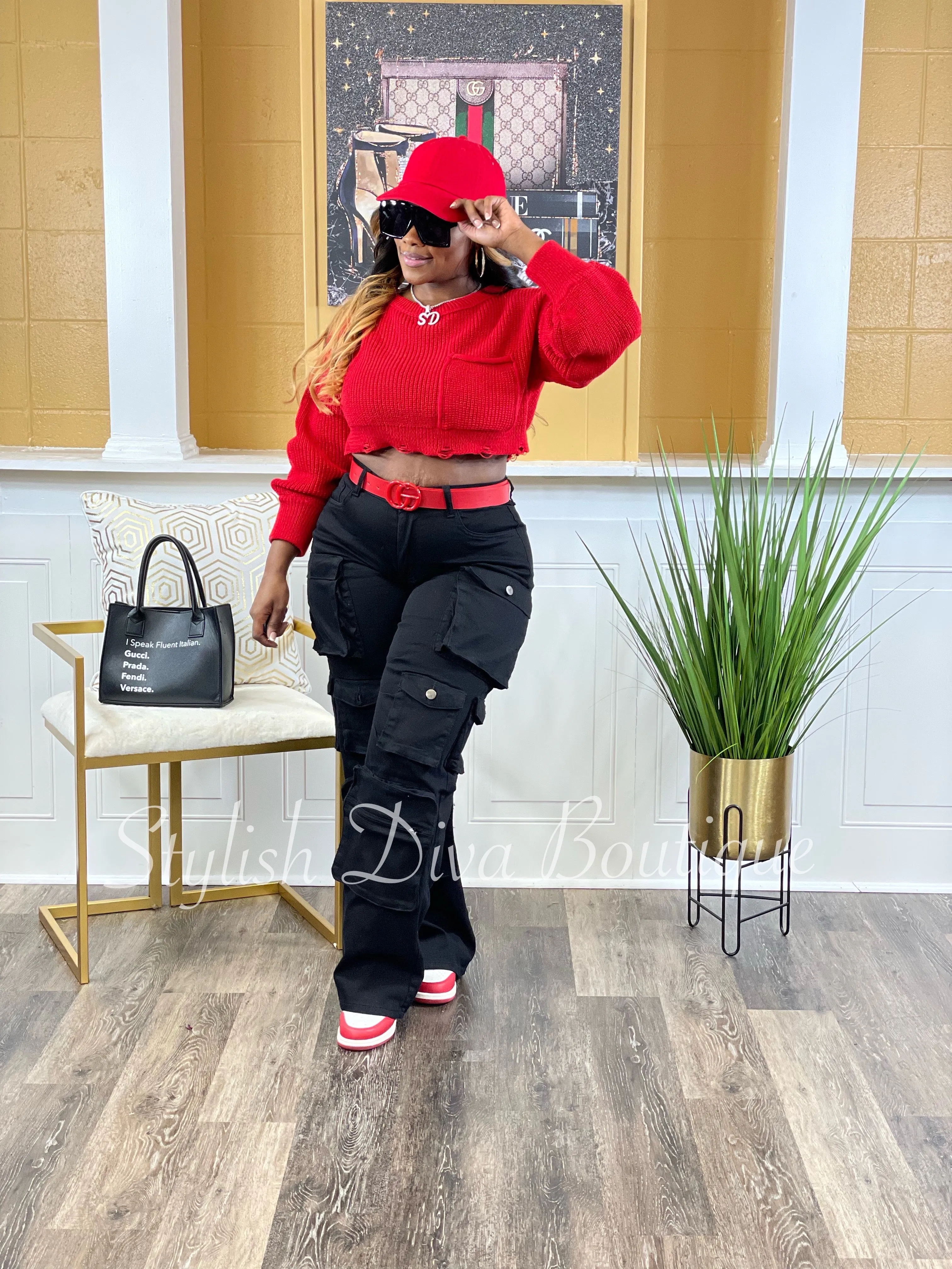 Best Kept Secret Cargo Pants up to 3XL (Black)