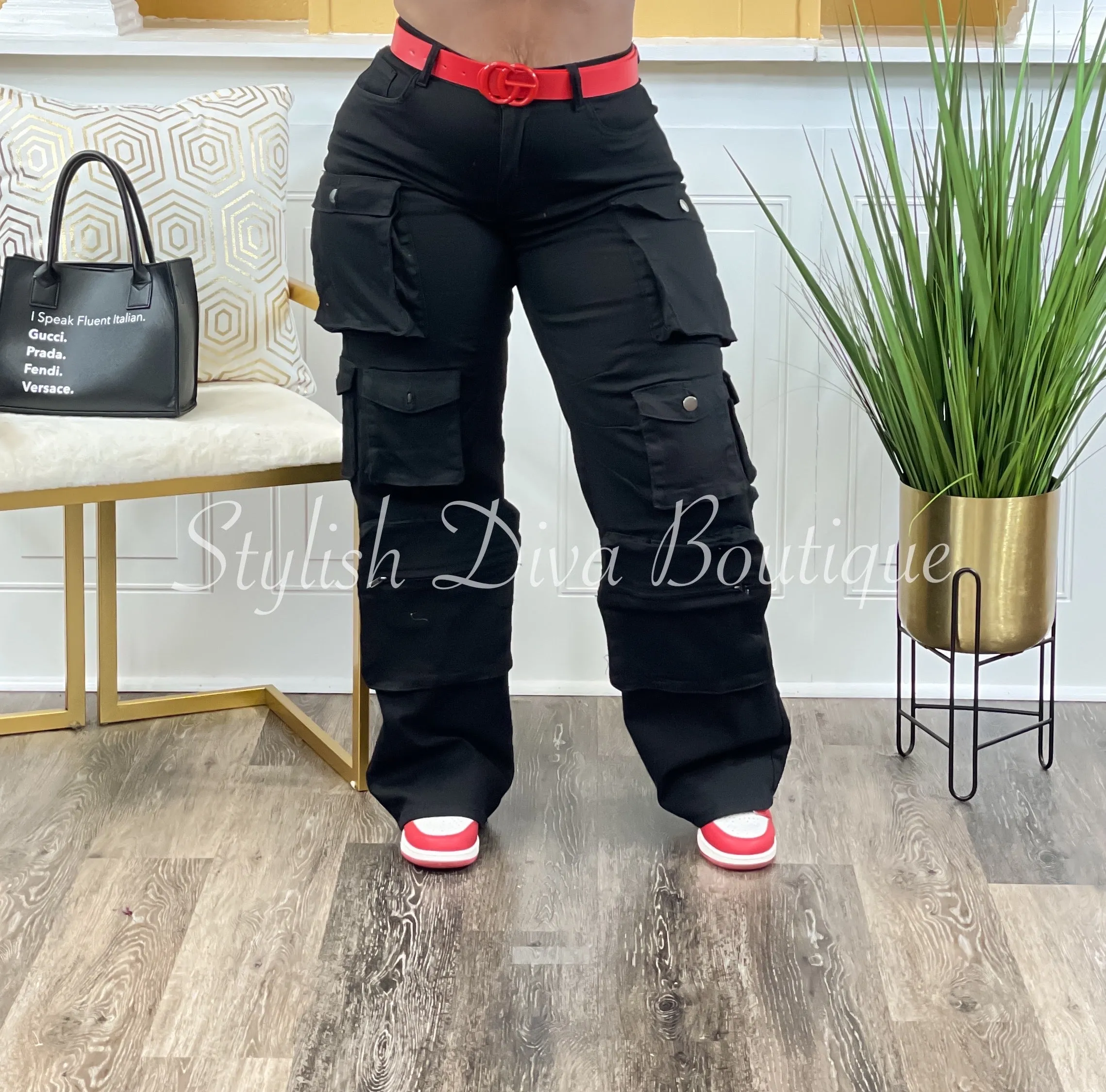 Best Kept Secret Cargo Pants up to 3XL (Black)