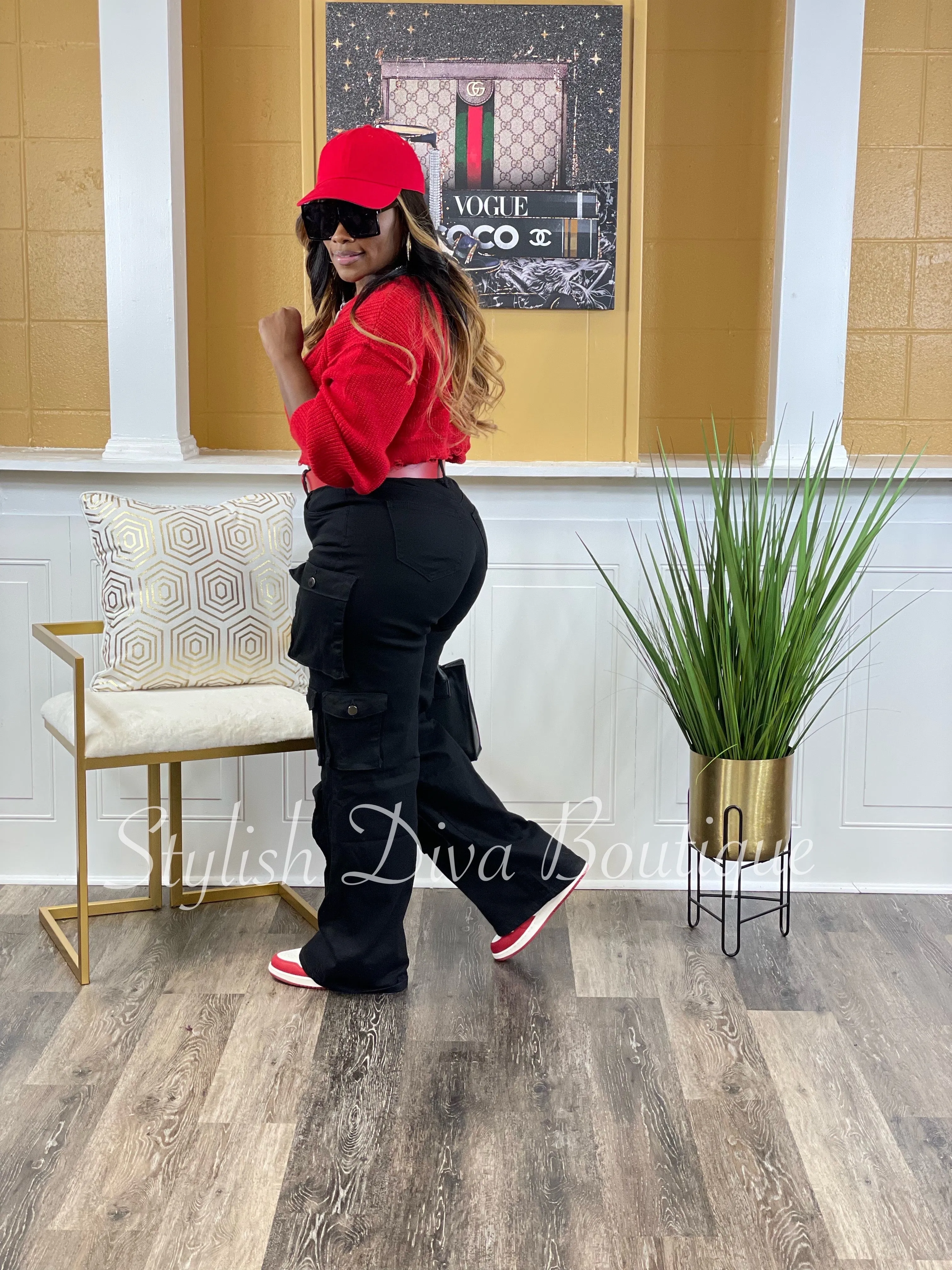 Best Kept Secret Cargo Pants up to 3XL (Black)