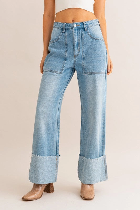 Beth Wide Leg Jean BlendMaterials Hypoallergenic Textile