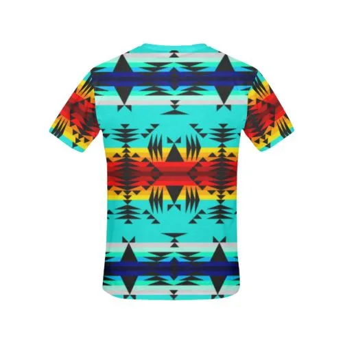 Between the Mountains T-shirt for Women/Large Size (USA Size) (
