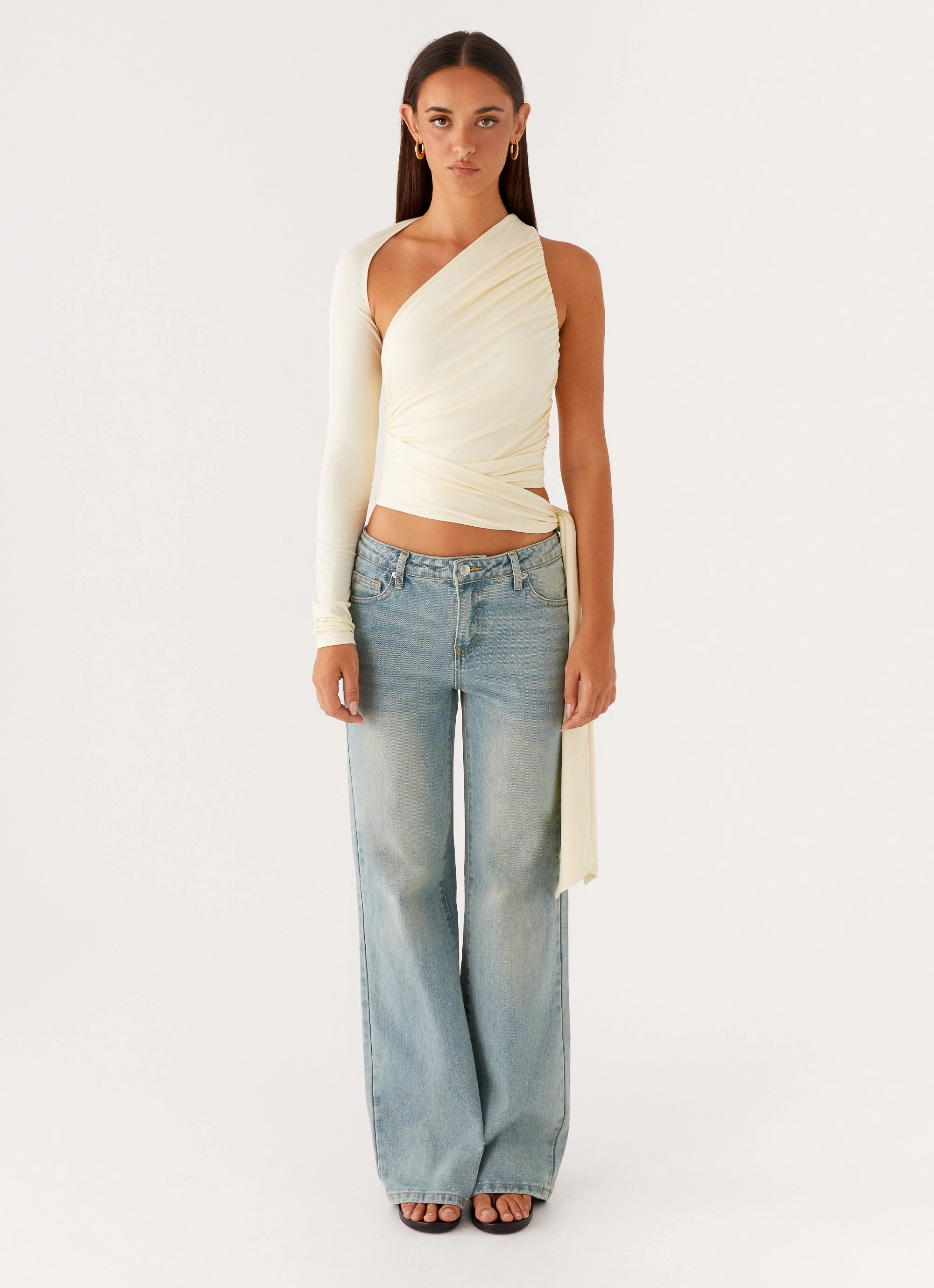 Workout Apparel Merryn Top - Pale Yellow