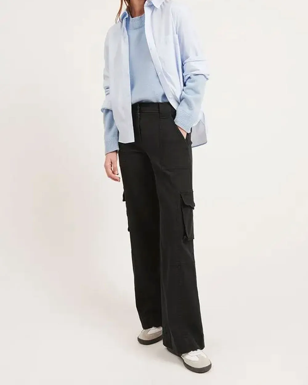 Black Coop Pant with Cargo Pockets