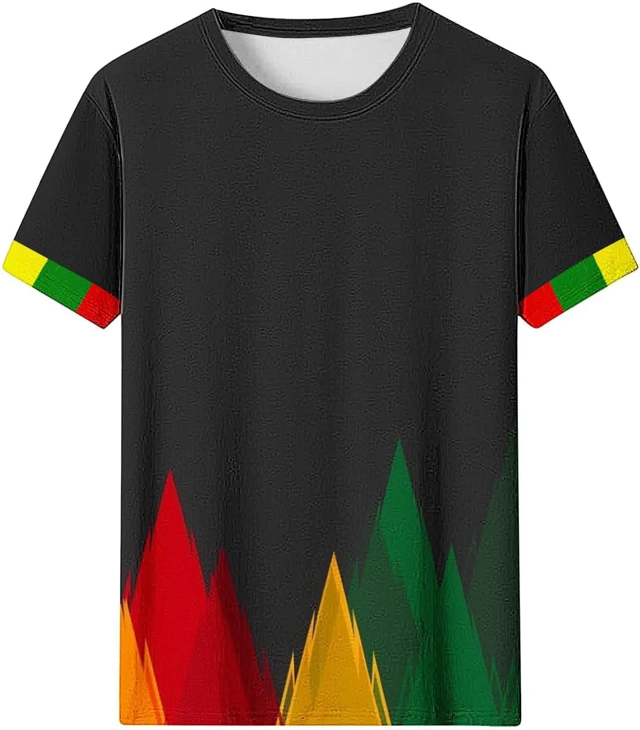 Black History Month Shirts for Women Summer Casual Short Sleeve Tunic Tops Plus Size Crew Neck Patriotic Blouses