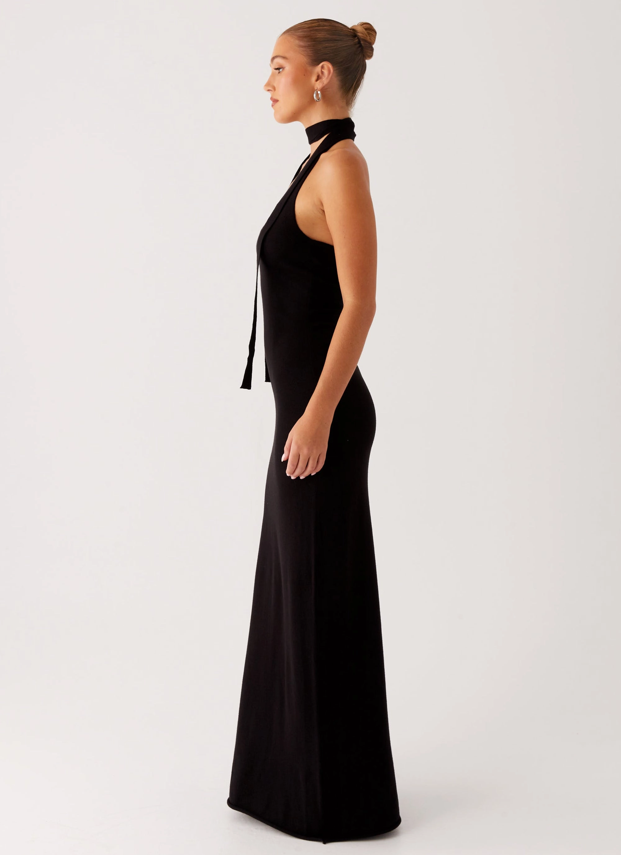 Fit Mood Eddie Knit Maxi Dress - Black