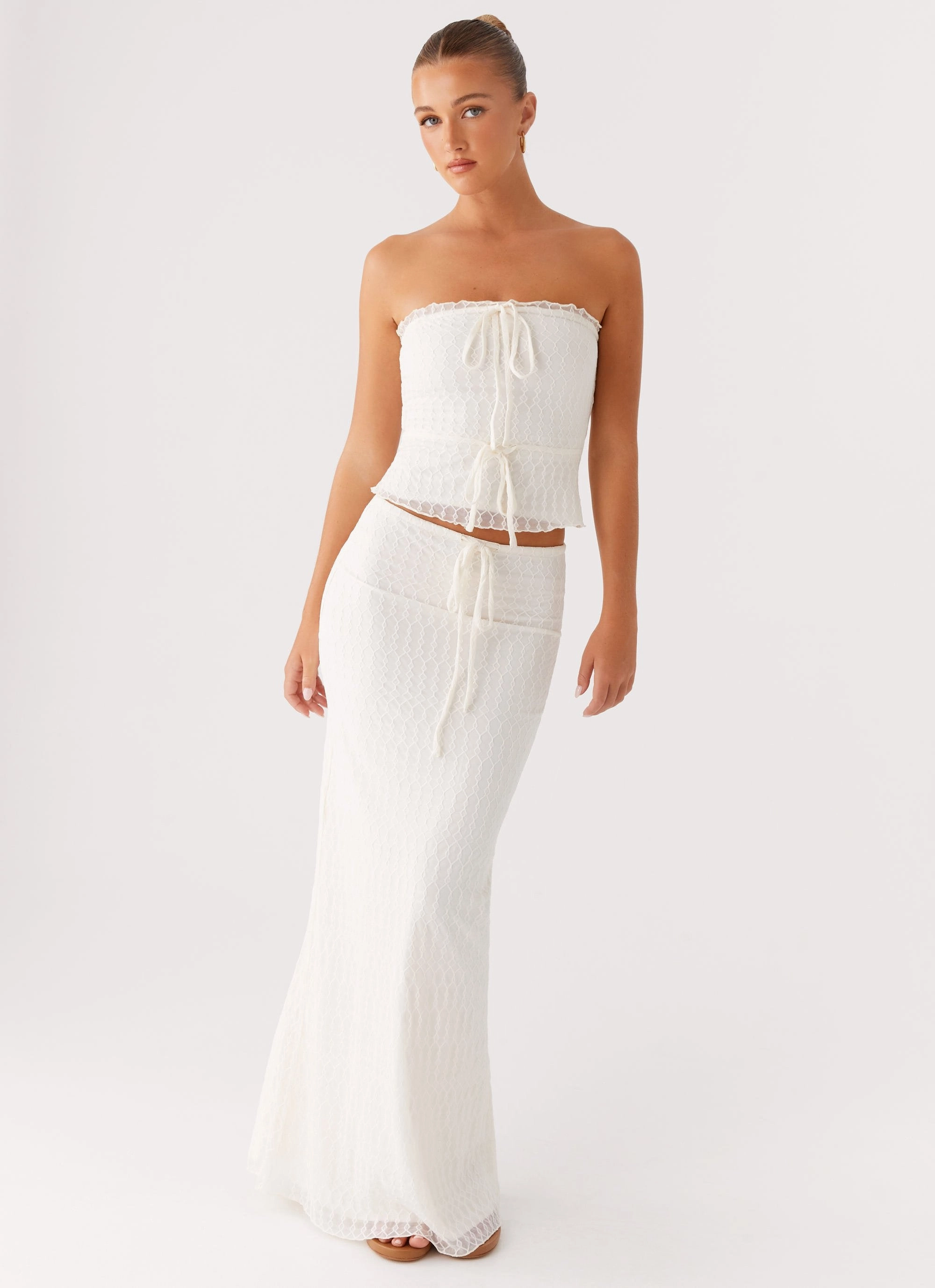 Eco Friendly Refined Style Blakely Tube Top - Ivory