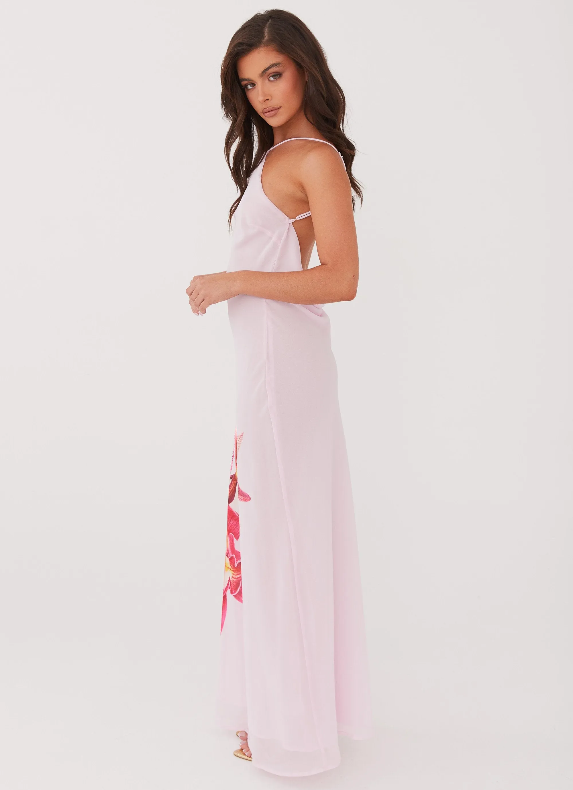 Blossom Hearts Maxi Dress - Pink Peony Soft touch finish Nautical Look