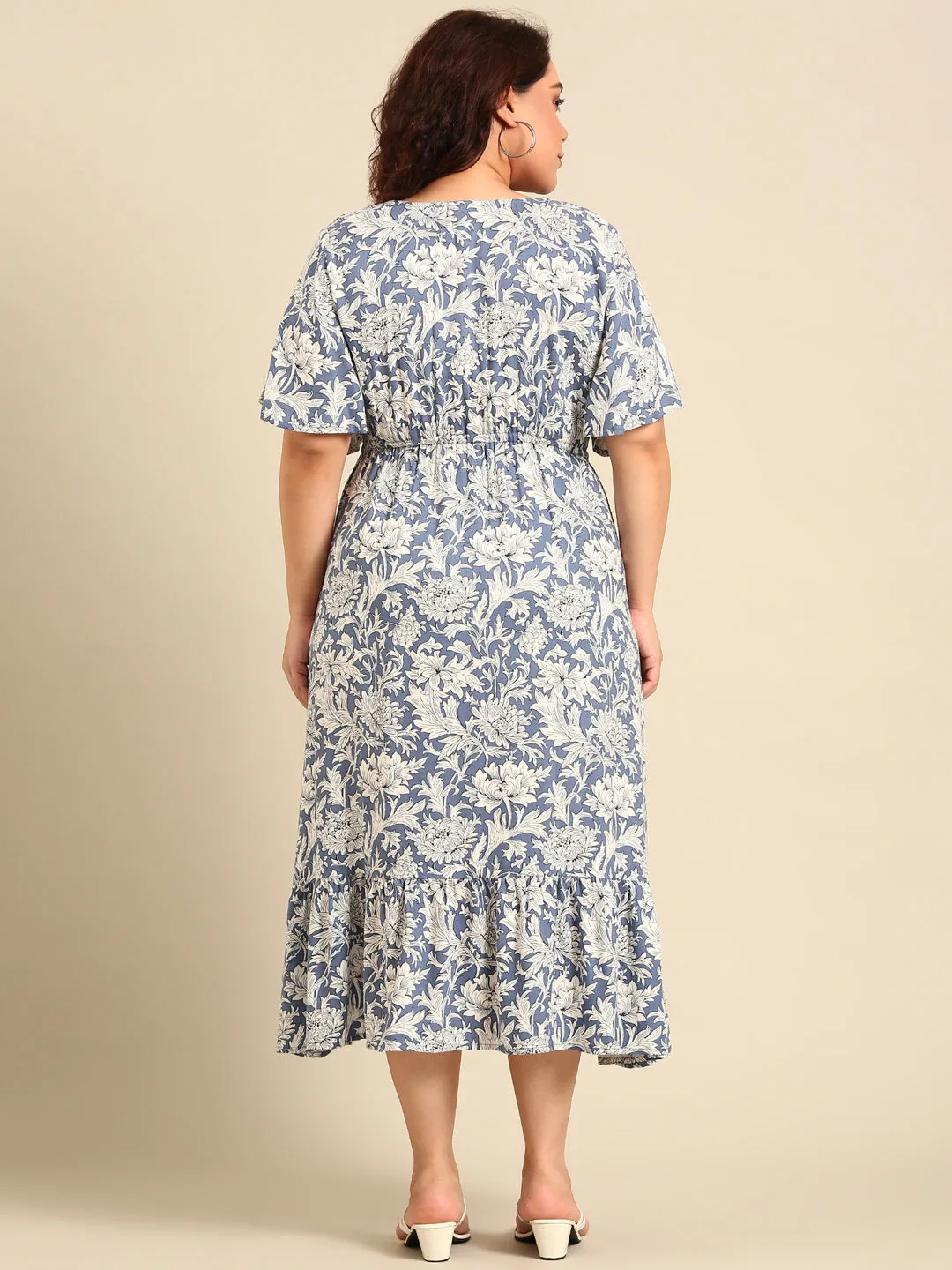 Blue and White floral dress