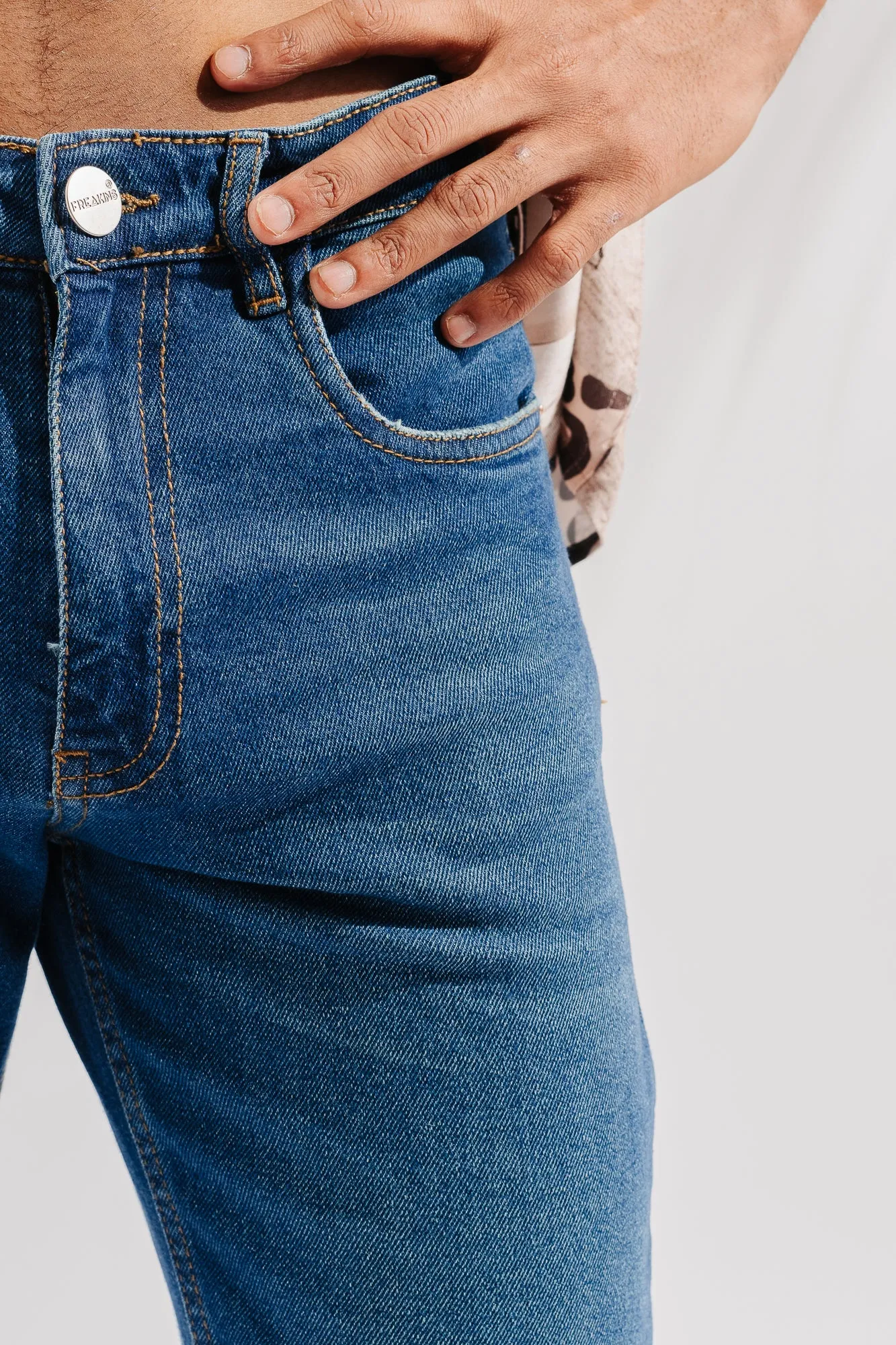 Blue Slim Men's Jeans (Plus Size)