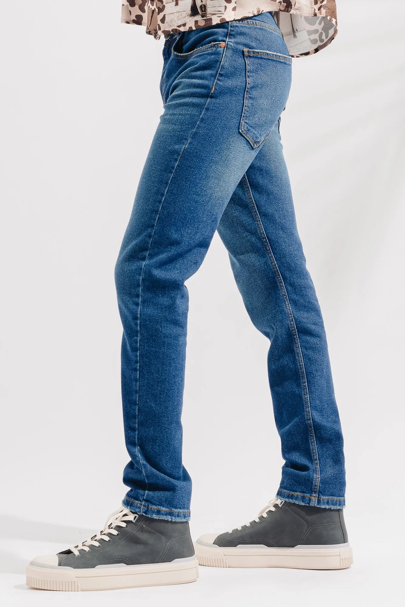 Blue Slim Men's Jeans (Plus Size)
