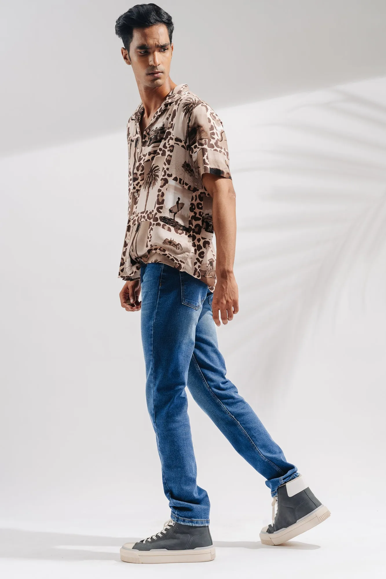 Blue Slim Men's Jeans (Plus Size)