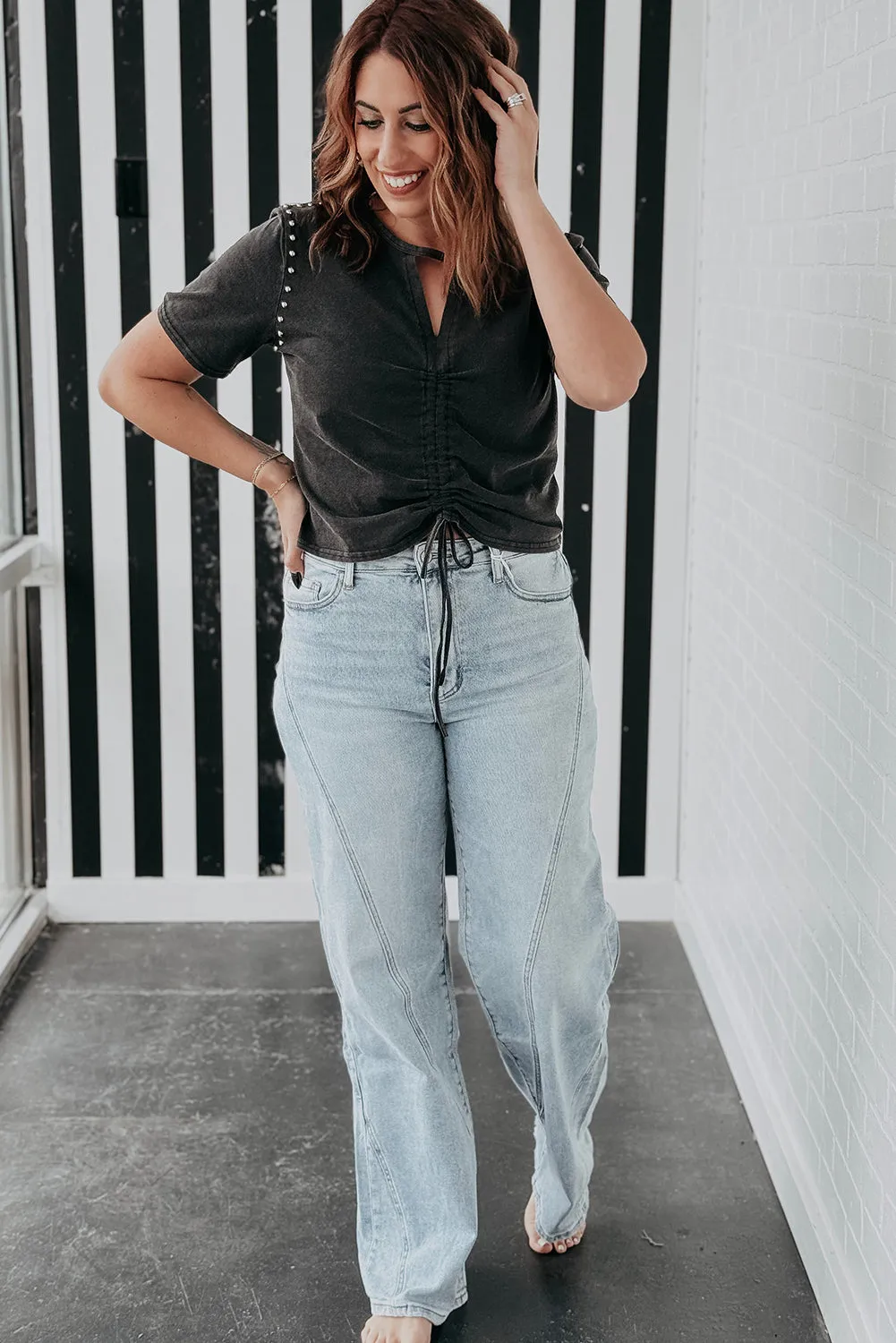 Blue Zone Planet |  Beau Blue Plus Size Vintage Seamed Jeans