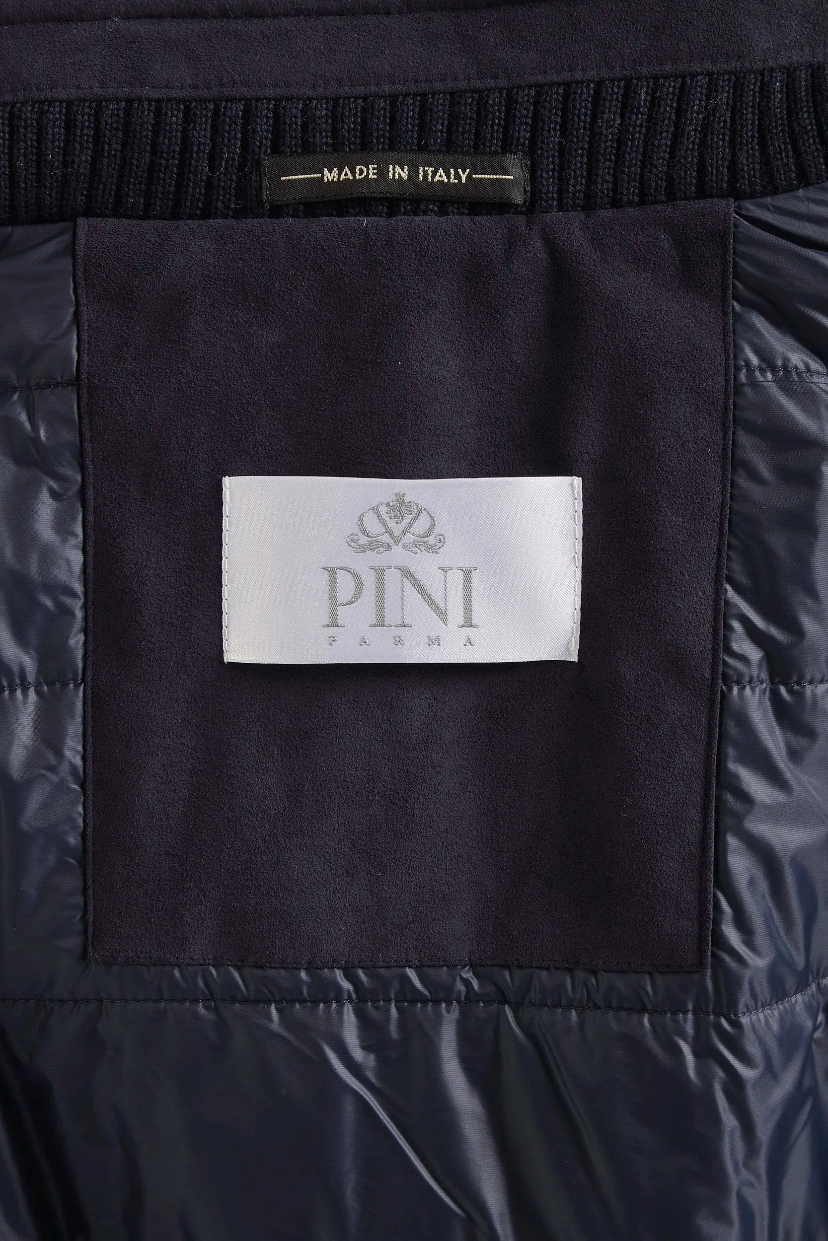 Blue hooded bomber - Made in Italy