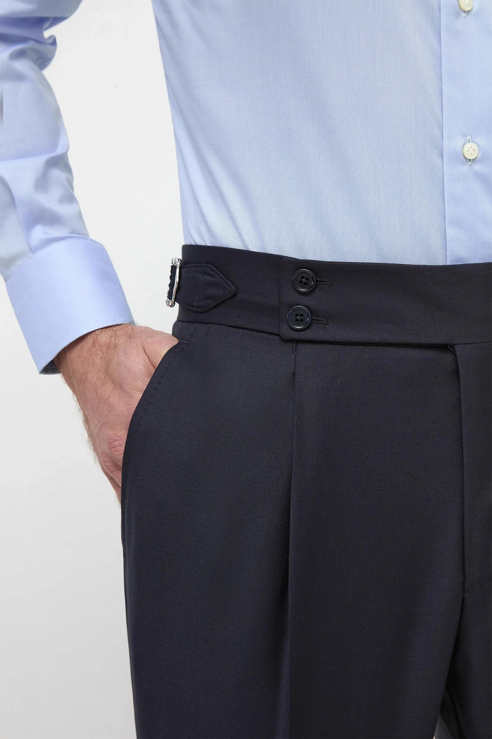 Blue Soragna trousers - Made in Italy