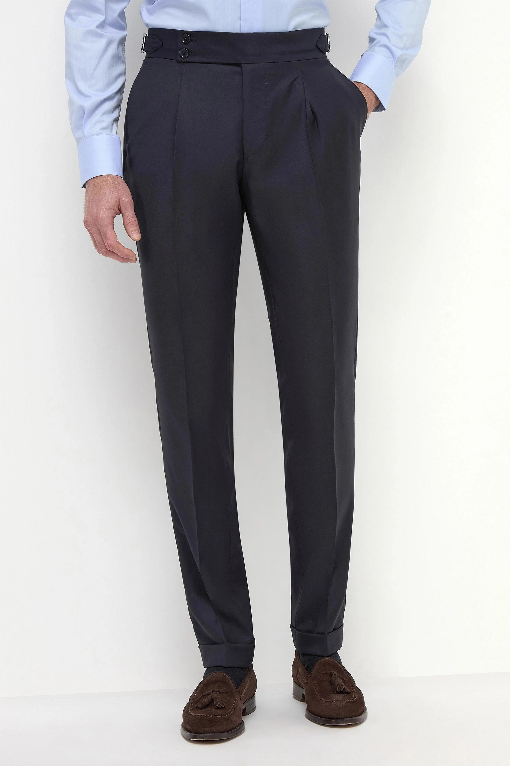 Blue Soragna trousers - Made in Italy