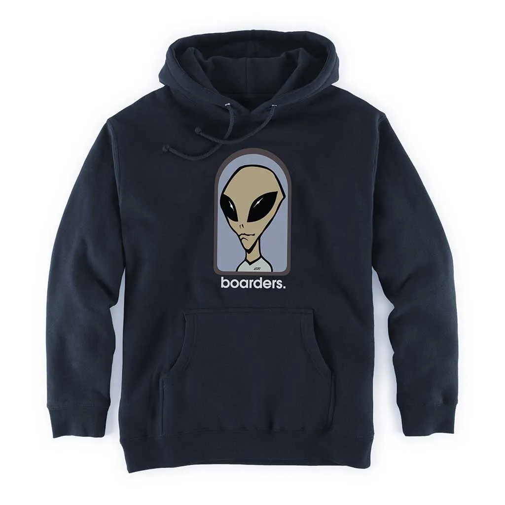 Boarders x Alien Work Shop Believe Hoodie - Navy