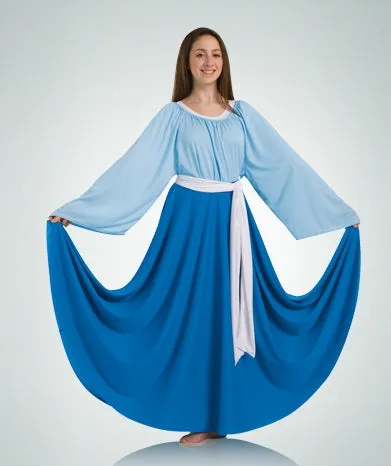 Body Wrappers Women's Praise Dance Circle skirt in Sizes 2X, 3X, 4X, 5X, 6X