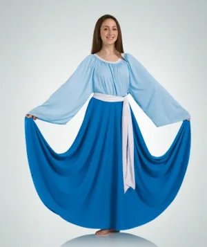 Body Wrappers Women's Praise Dance Circle skirt in Sizes 2X, 3X, 4X, 5X, 6X