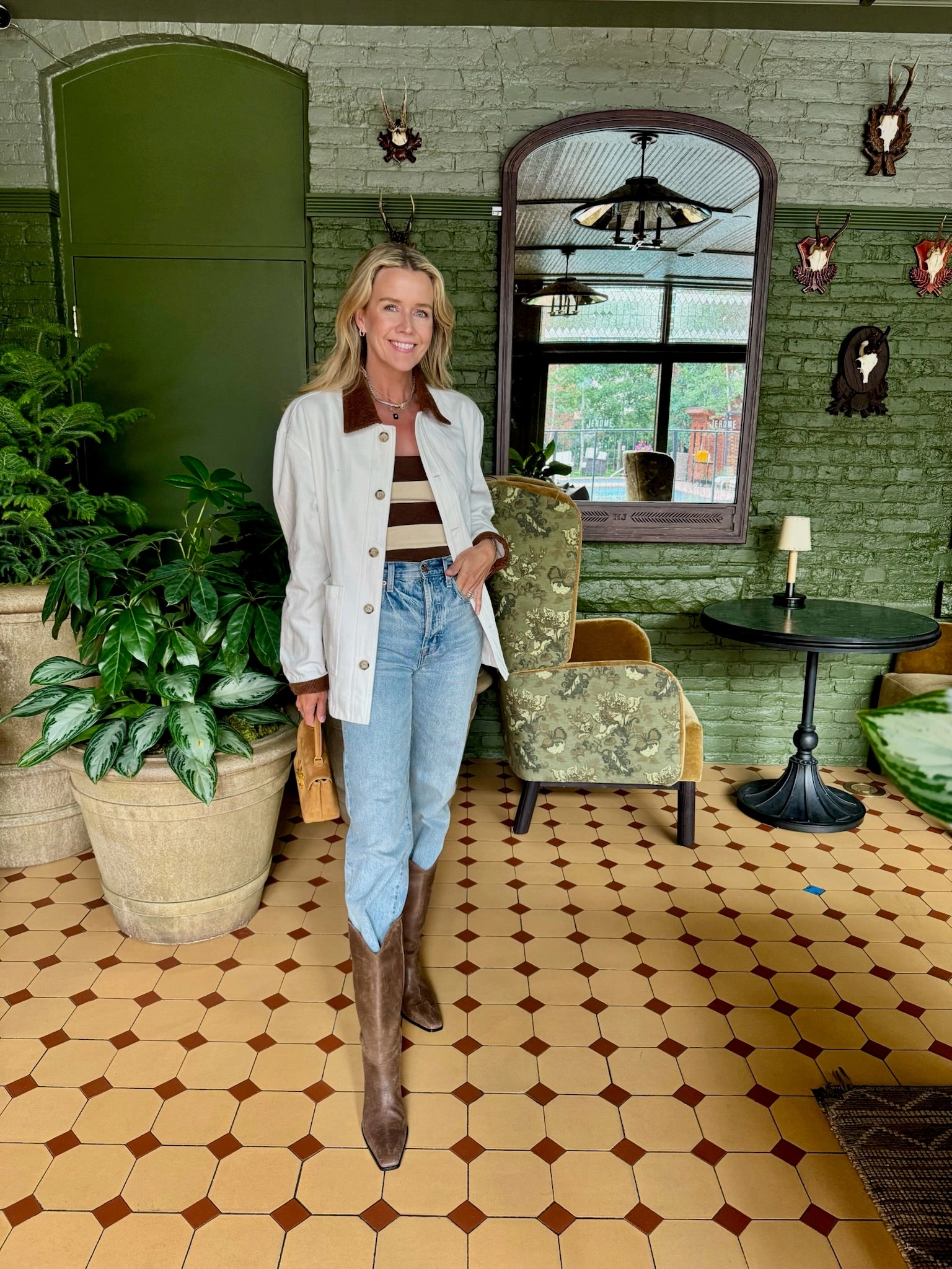 Core Ease Vintage Wash MASON'S DAUGHTER | the Barn Jacket, White