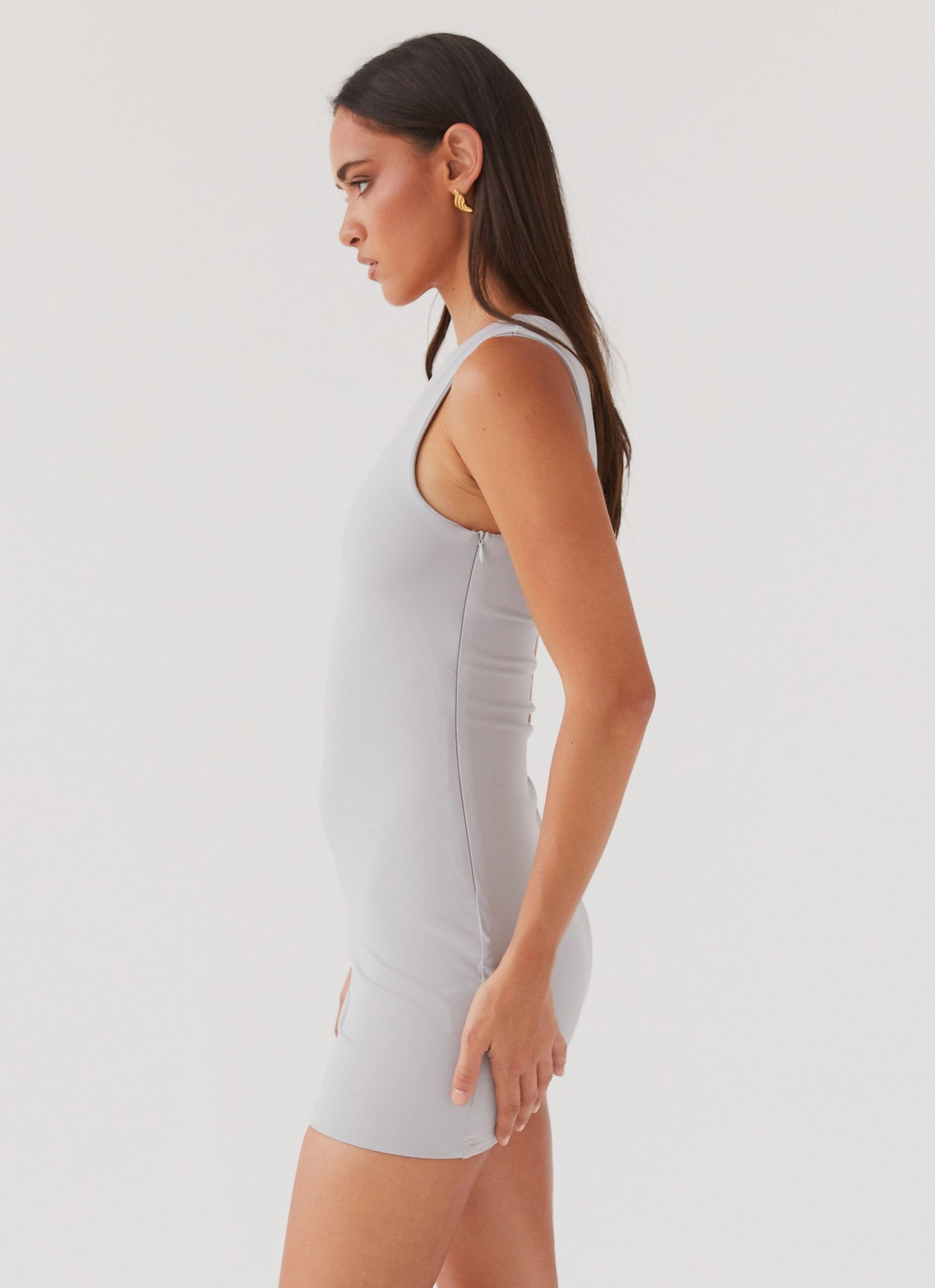 Irridessa One Shoulder Mini Dress - Mist Music-Concert