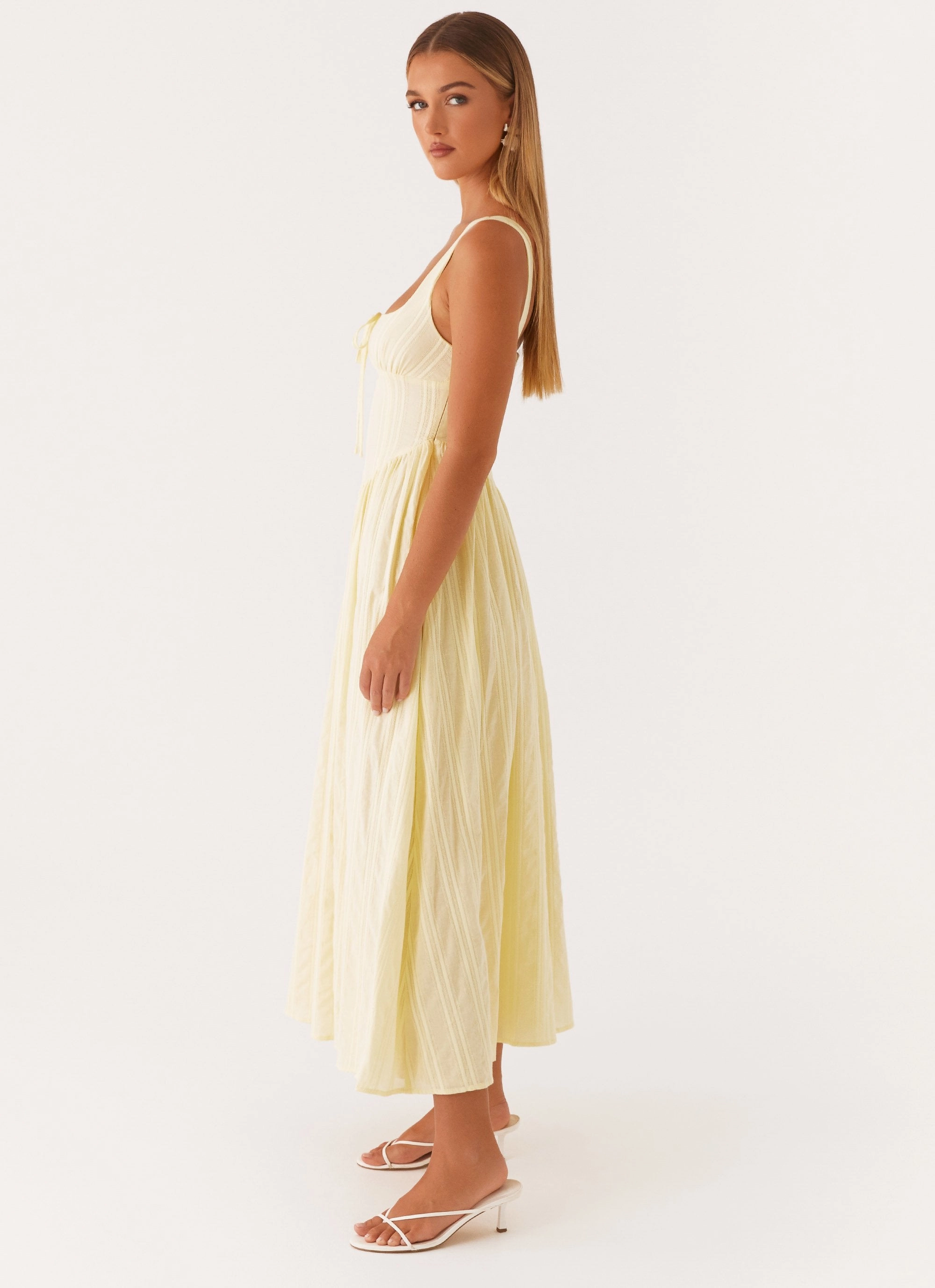 Pascuelle Midi Dress - Yellow Fashionable appearance