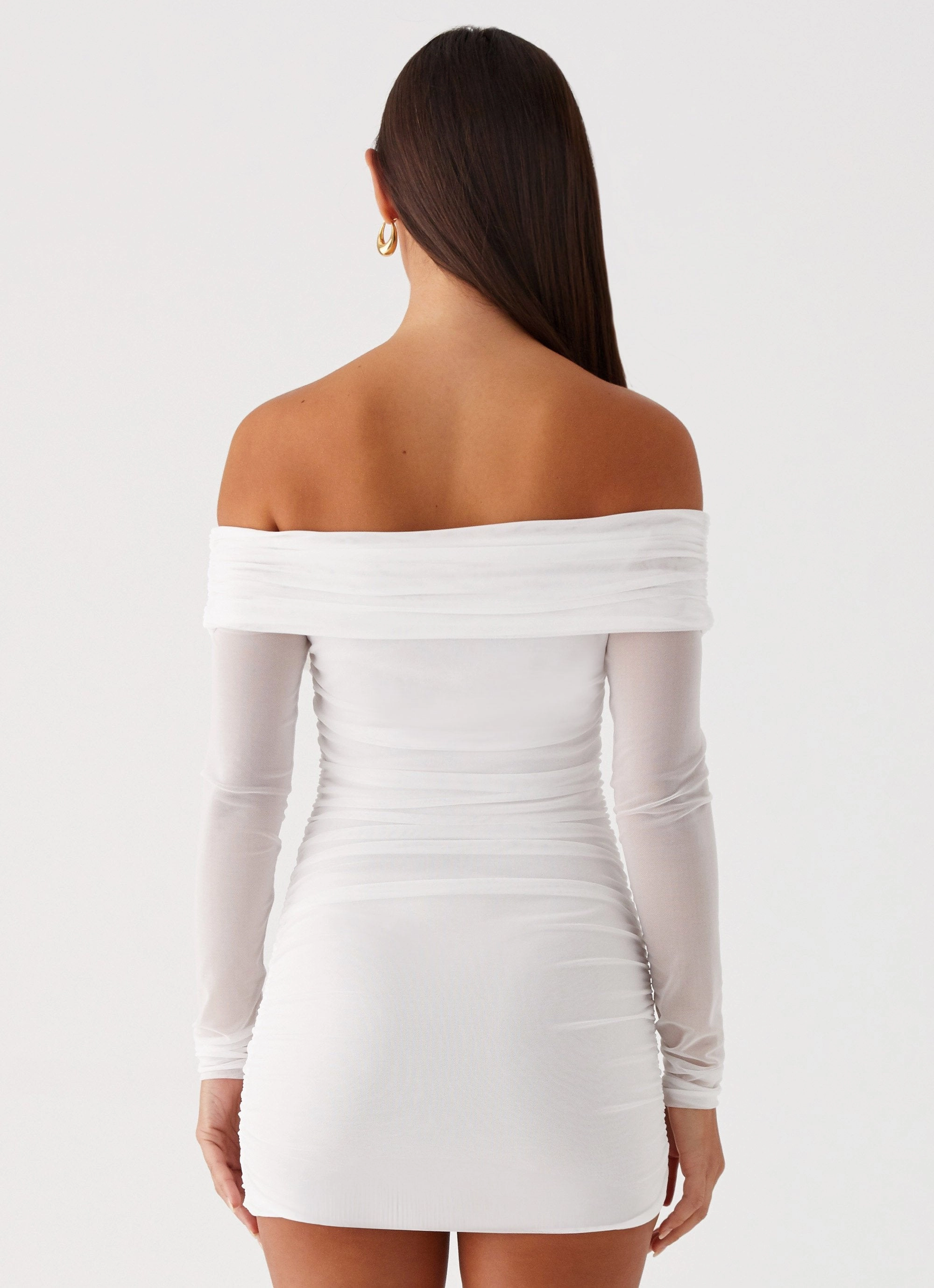 Liquid Spirit Mini Dress - White Urban Cool