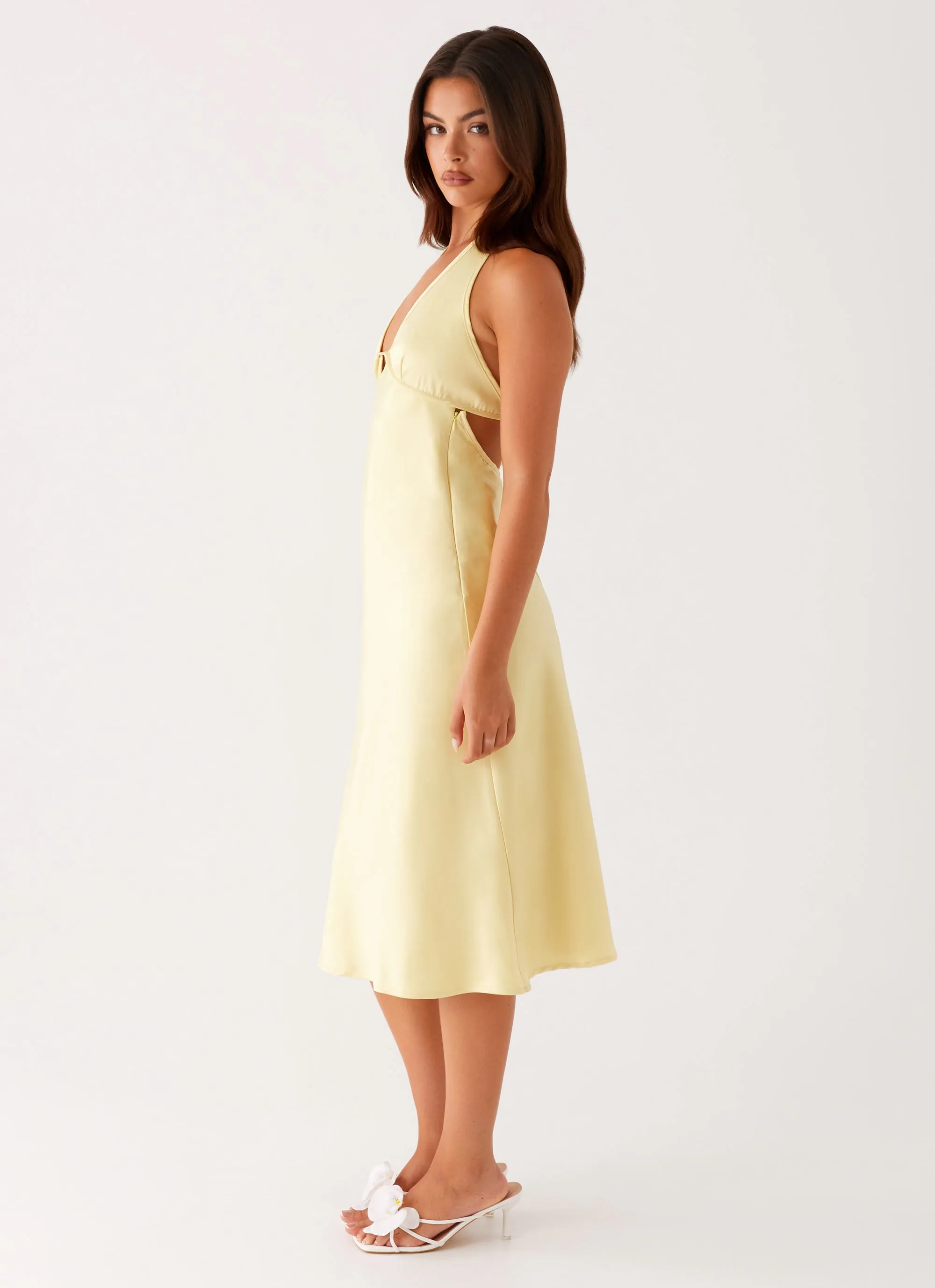 Odor control Davies Midi Dress - Yellow