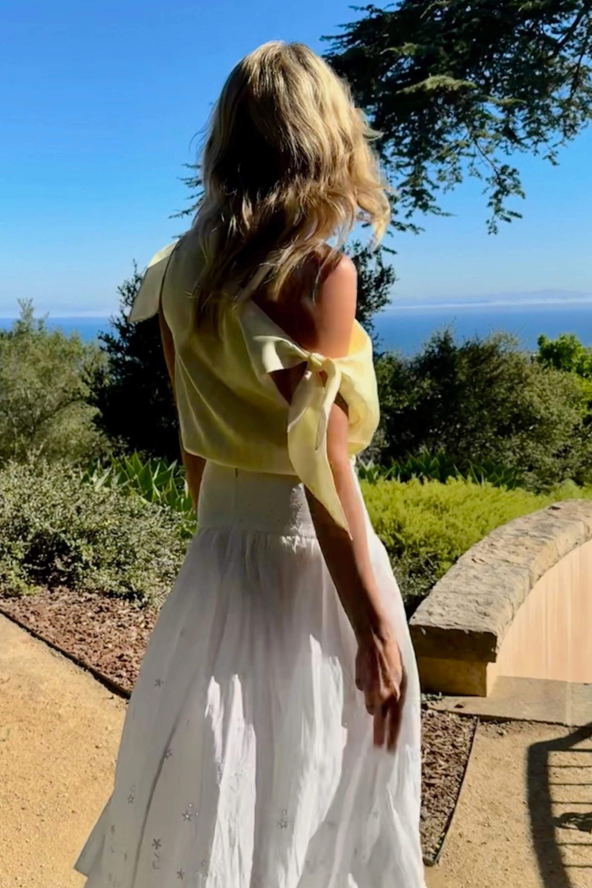 AbrasionResistant MASONS DAUGHTER | Lily Scarf Top, Yellow & Yellow Striped