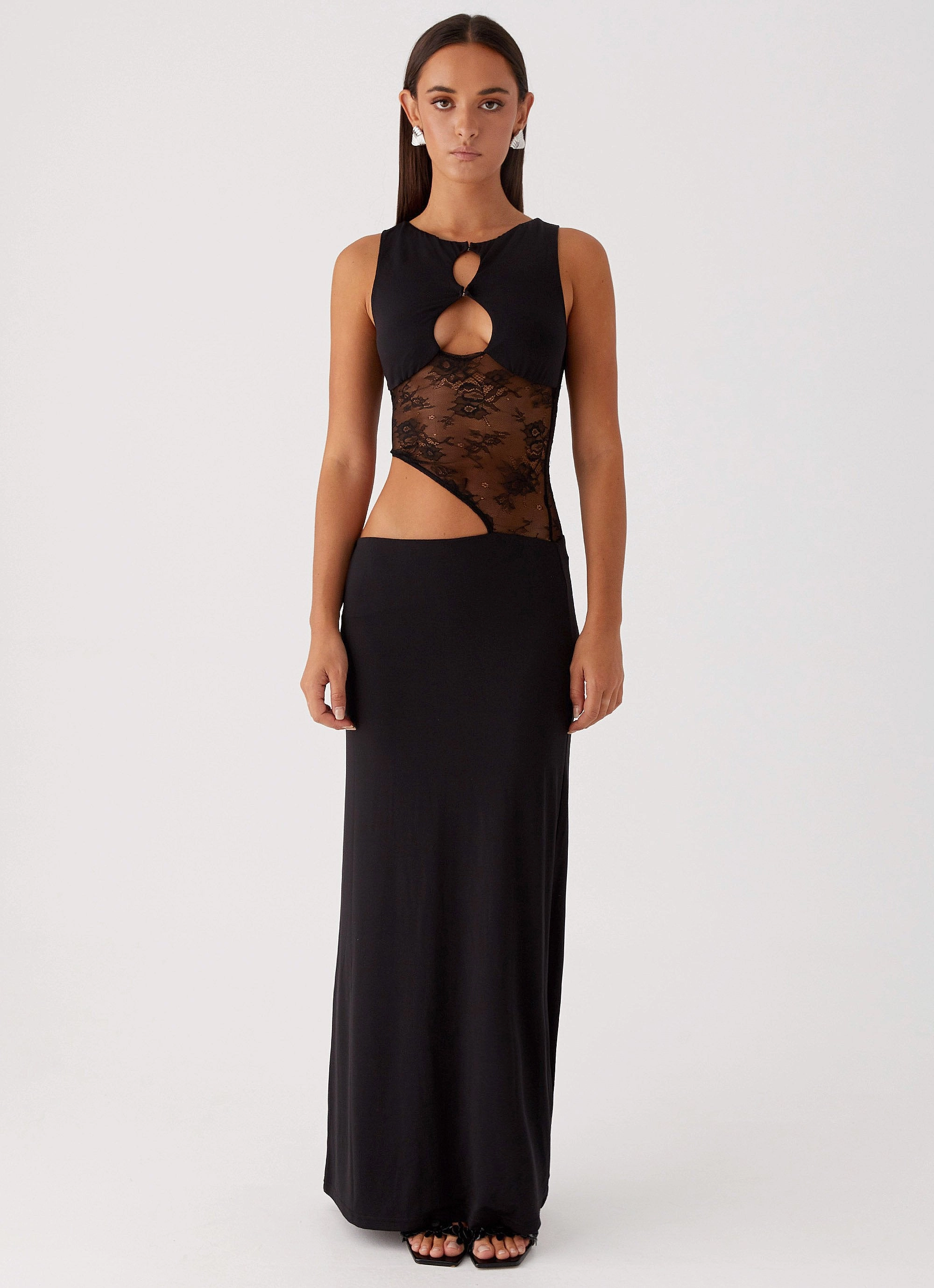 Prophecy Maxi Dress - Black Clean Stitch Brunch Outfit