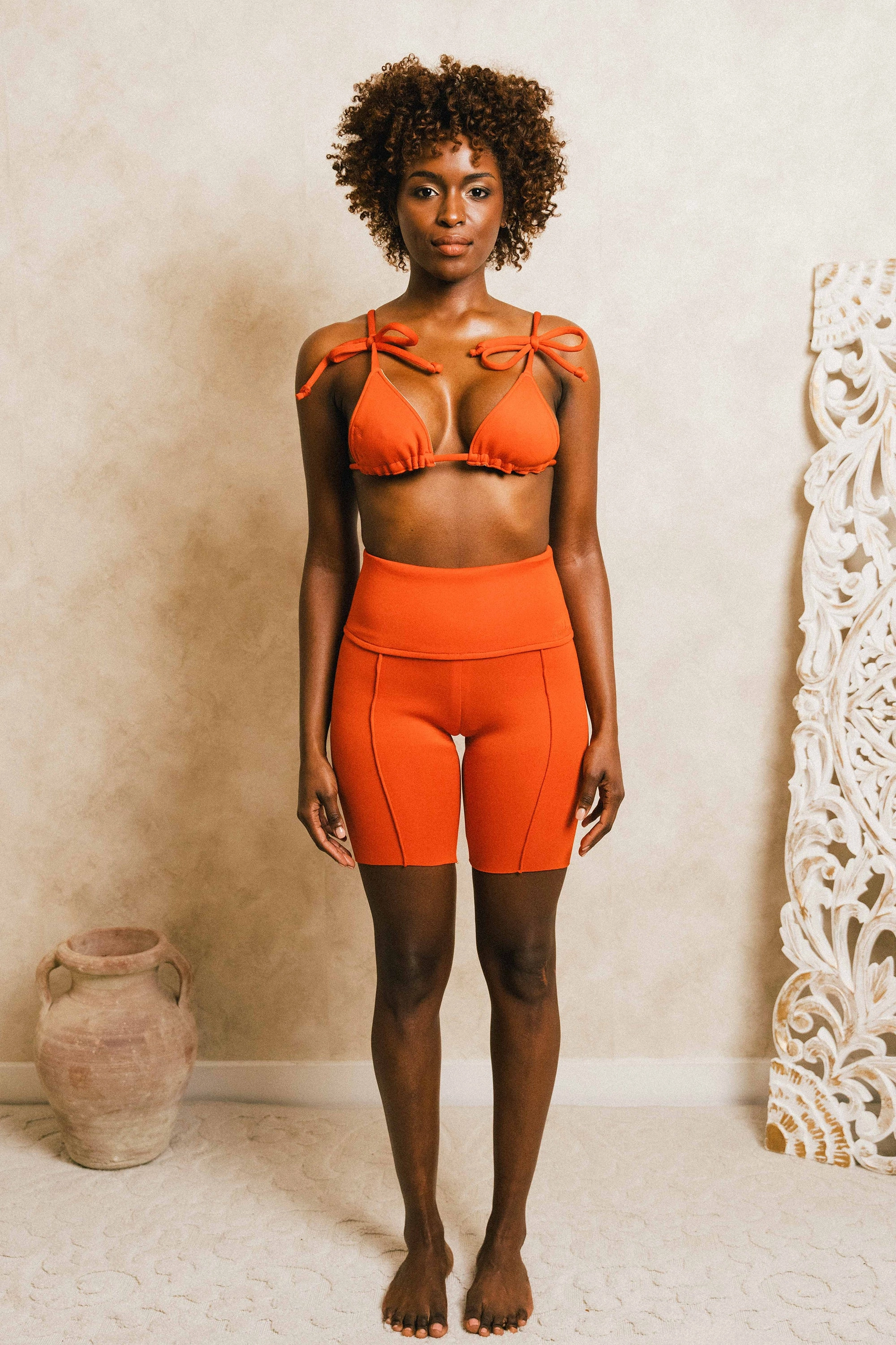 Layer-Friendly Relaxed Look Boni Scuba Short Swim Set