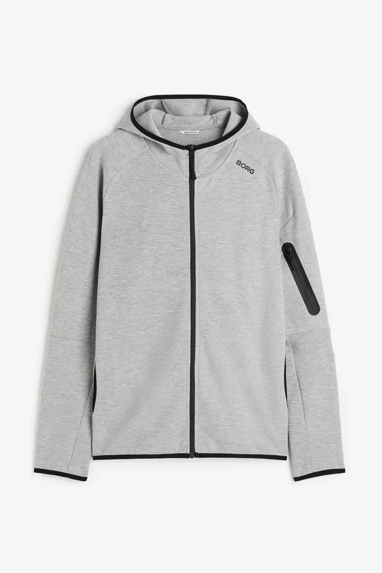 Borg tech sweat sweatshirt H&M, gray