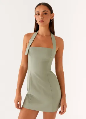 Bianca Halter Dress - Sage Summer Camp Versatile Design