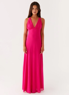 Boutique Exclusive Kacia Maxi Dress - Fuchsia Kacia Maxi Dress - Fuchsia Everyday Piece