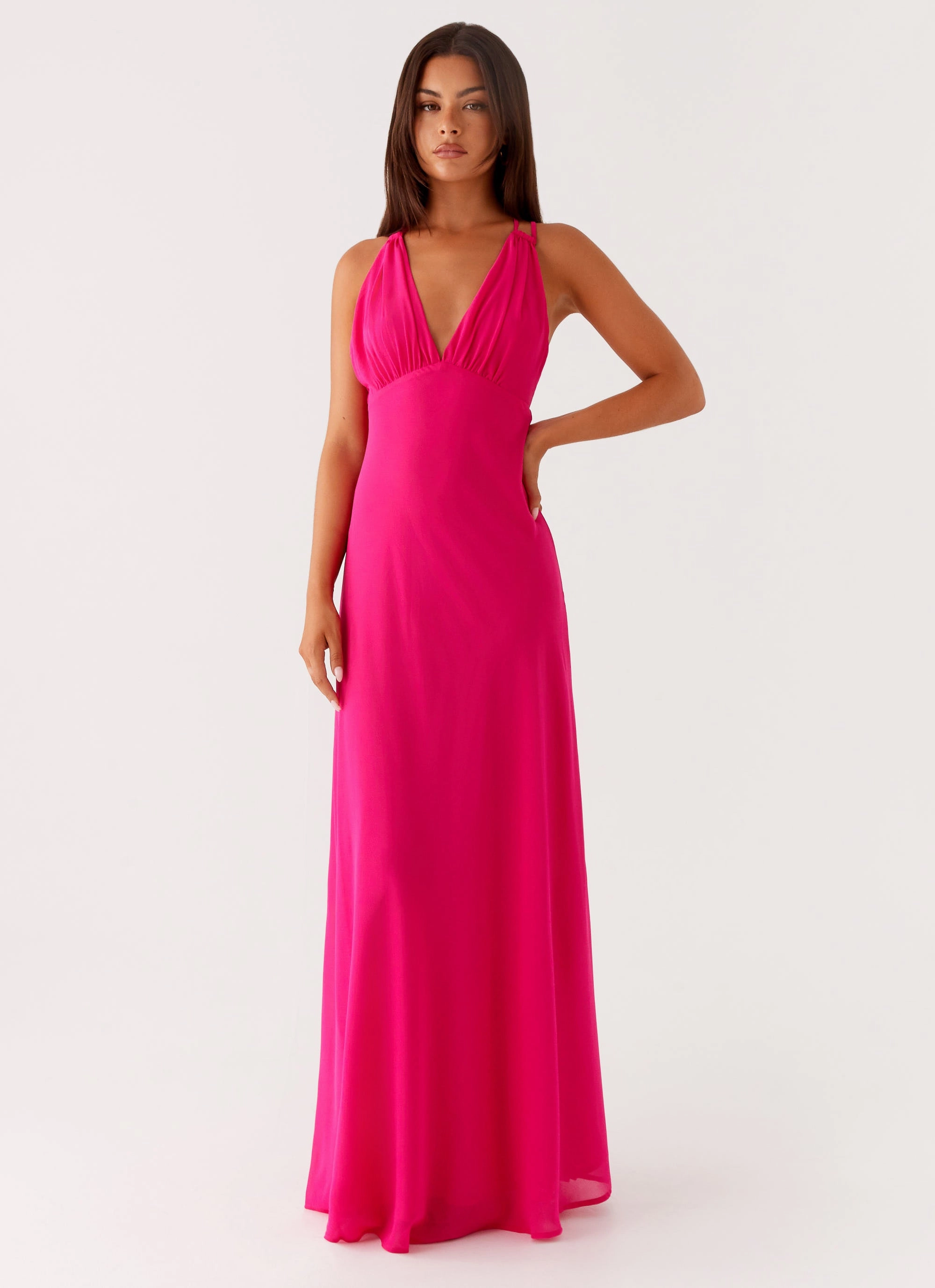 Daily Casual Kacia Maxi Dress - Fuchsia