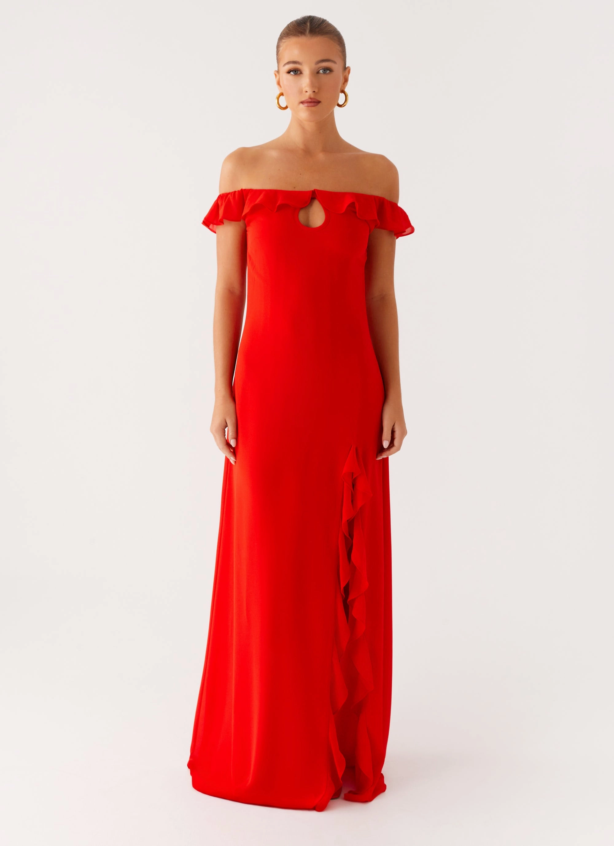Braxton Maxi Dress - Red Fashion Look Evening Glow