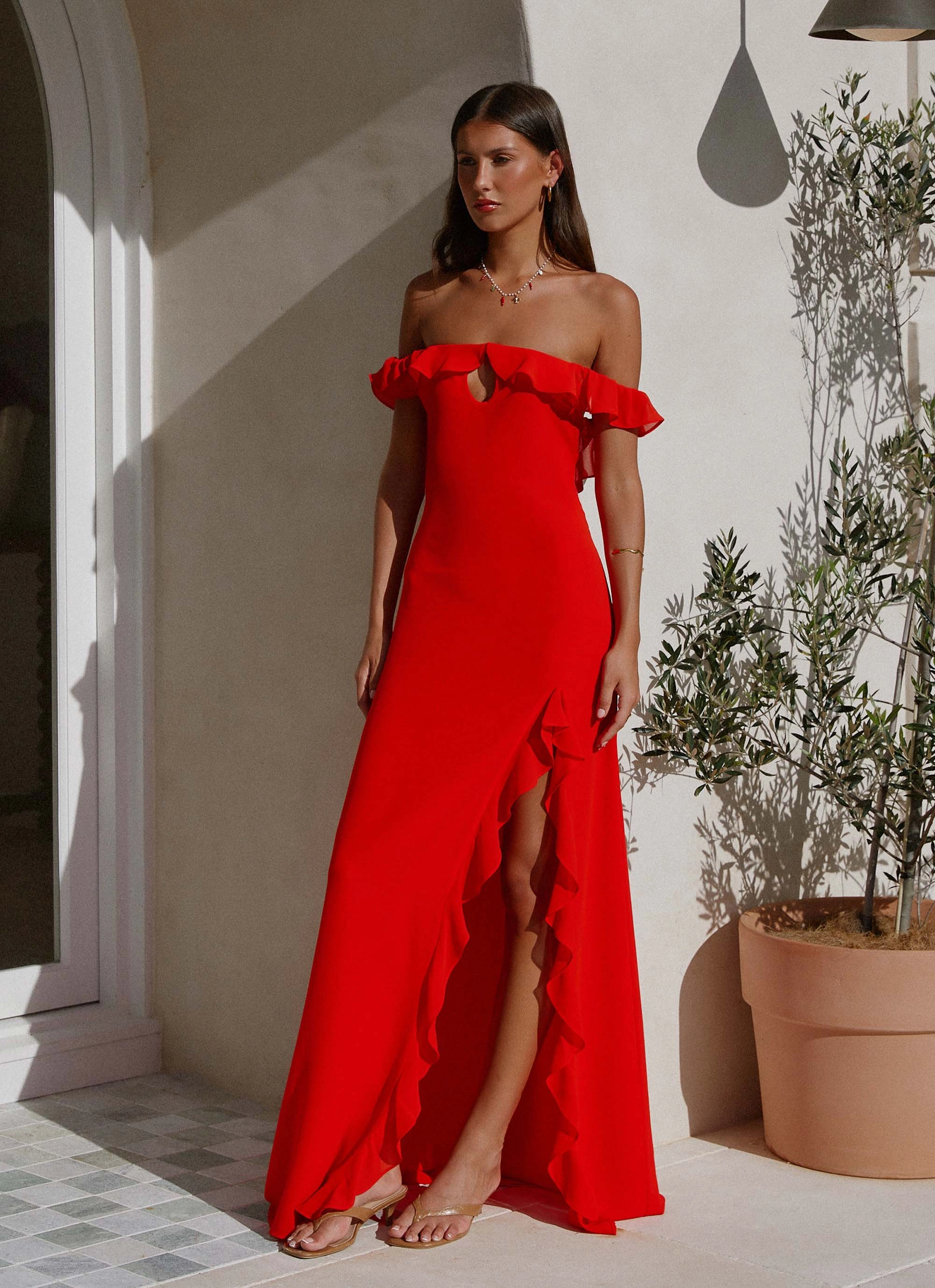Cool Finish Romance Soul Braxton Maxi Dress - Red