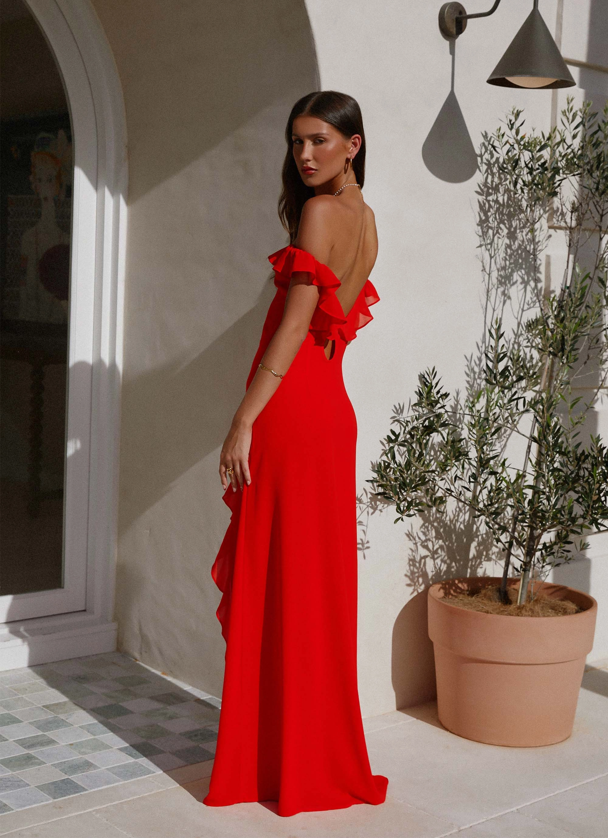 Sleek Movement Braxton Maxi Dress - Red