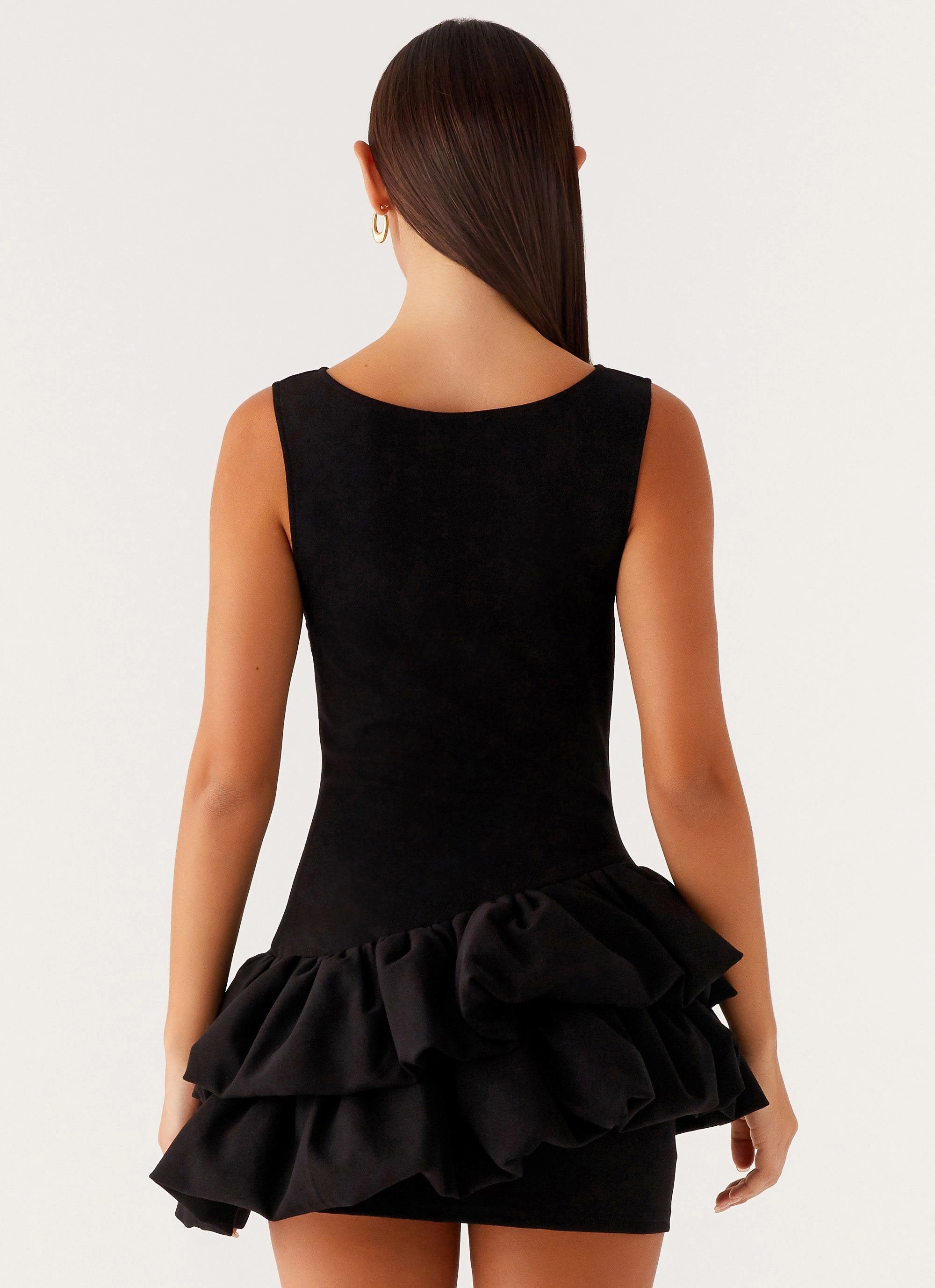 Break Free Mini Dress - Black Easy Lovely soft elegance