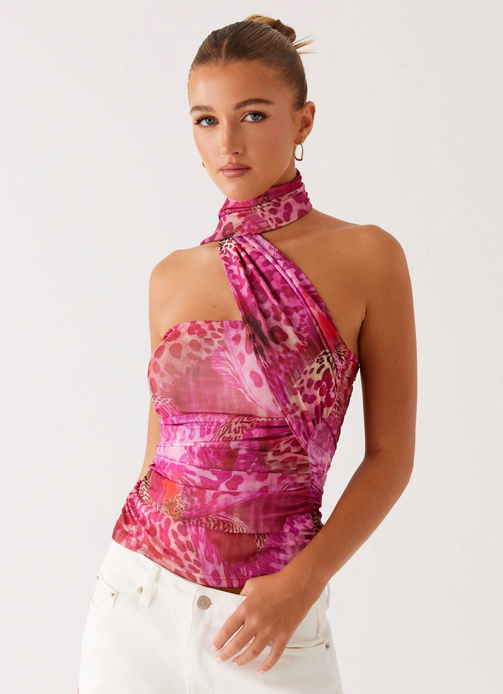 NonIrritating Eco Friendly Fabric Breaking News Top - Lavender Lagoon