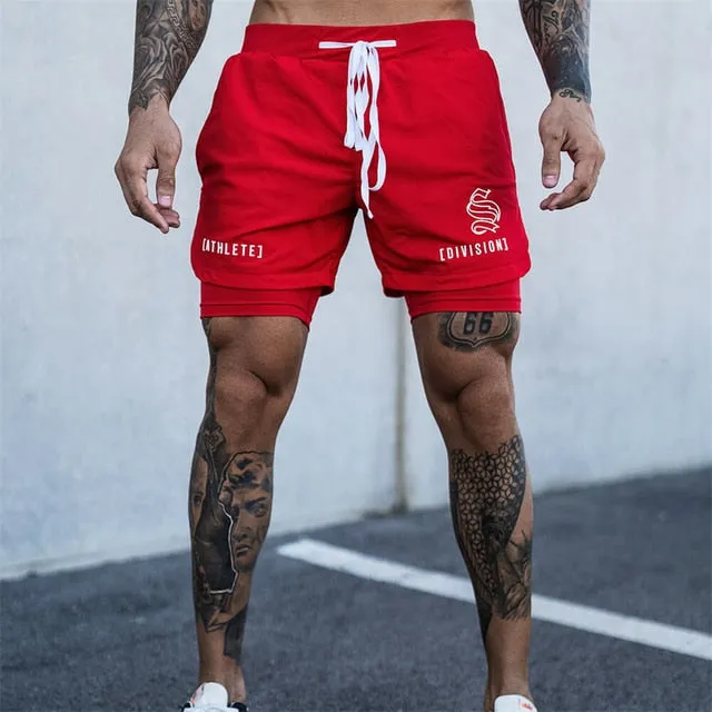 Breathable Quick Dry 2-in-1 Men's Gym Shorts