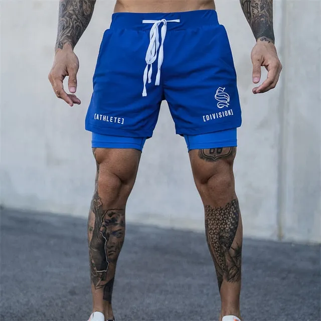 Breathable Quick Dry 2-in-1 Men's Gym Shorts