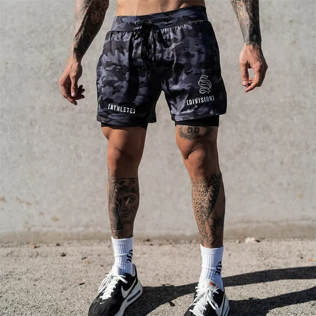 Breathable Quick Dry 2-in-1 Men's Gym Shorts