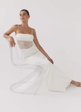 Breathable Style Palais Royale Lace Maxi Dress - Antique Palais Royale Lace Maxi Dress - Antique Flawless Waistband Fit