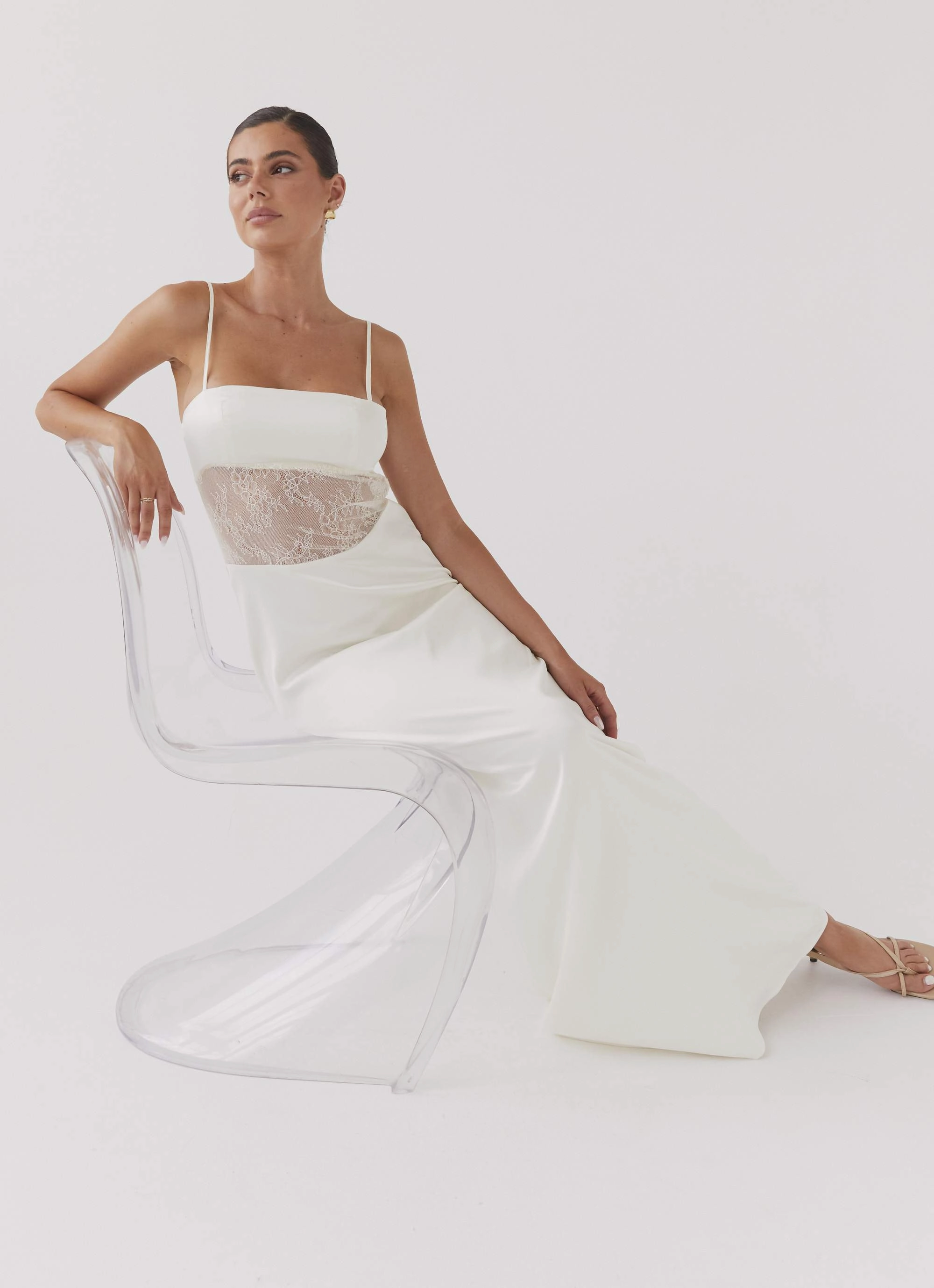 Palais Royale Lace Maxi Dress - Antique Flawless Waistband Fit