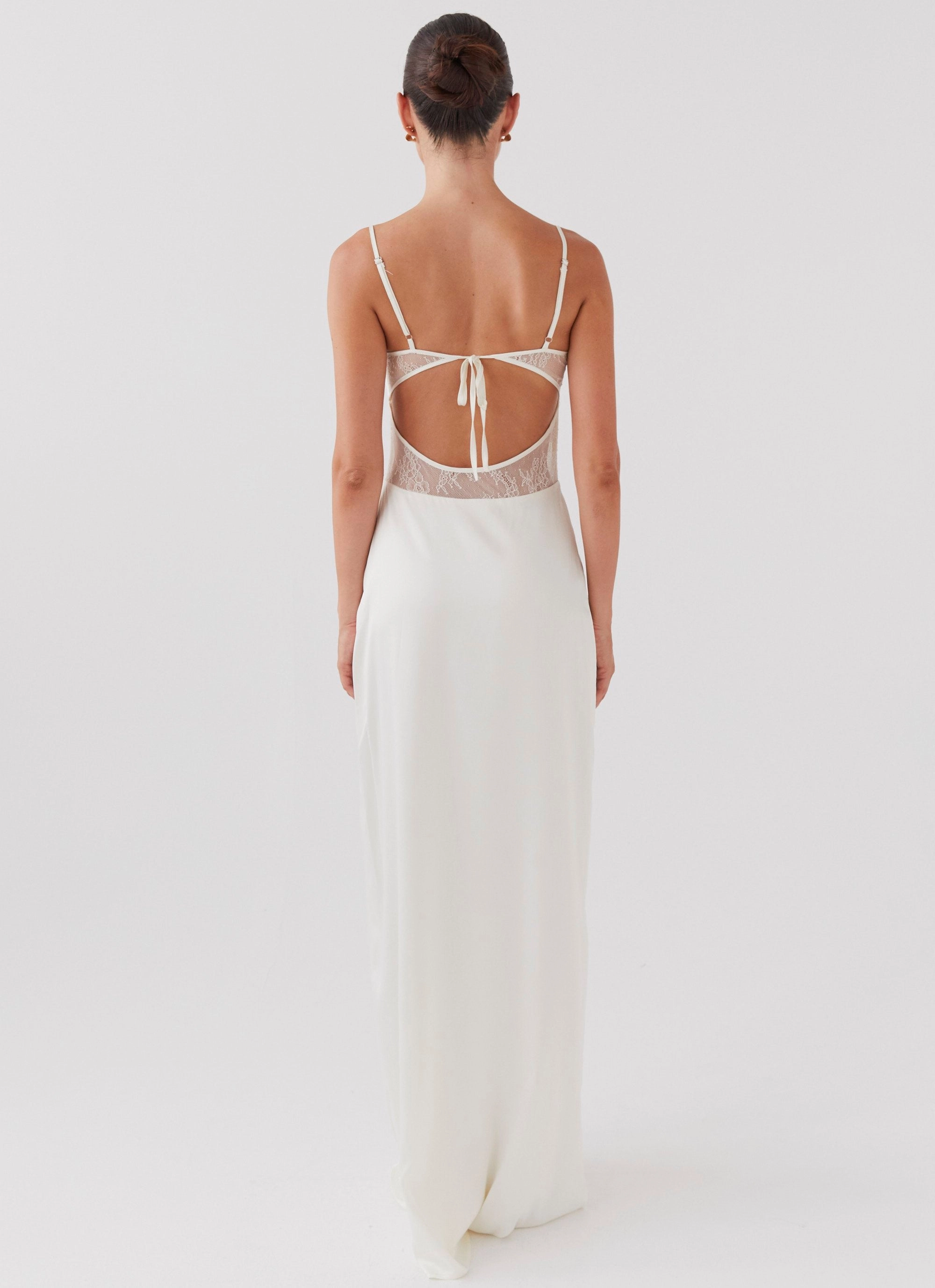 Street Vibe Palais Royale Lace Maxi Dress - Antique