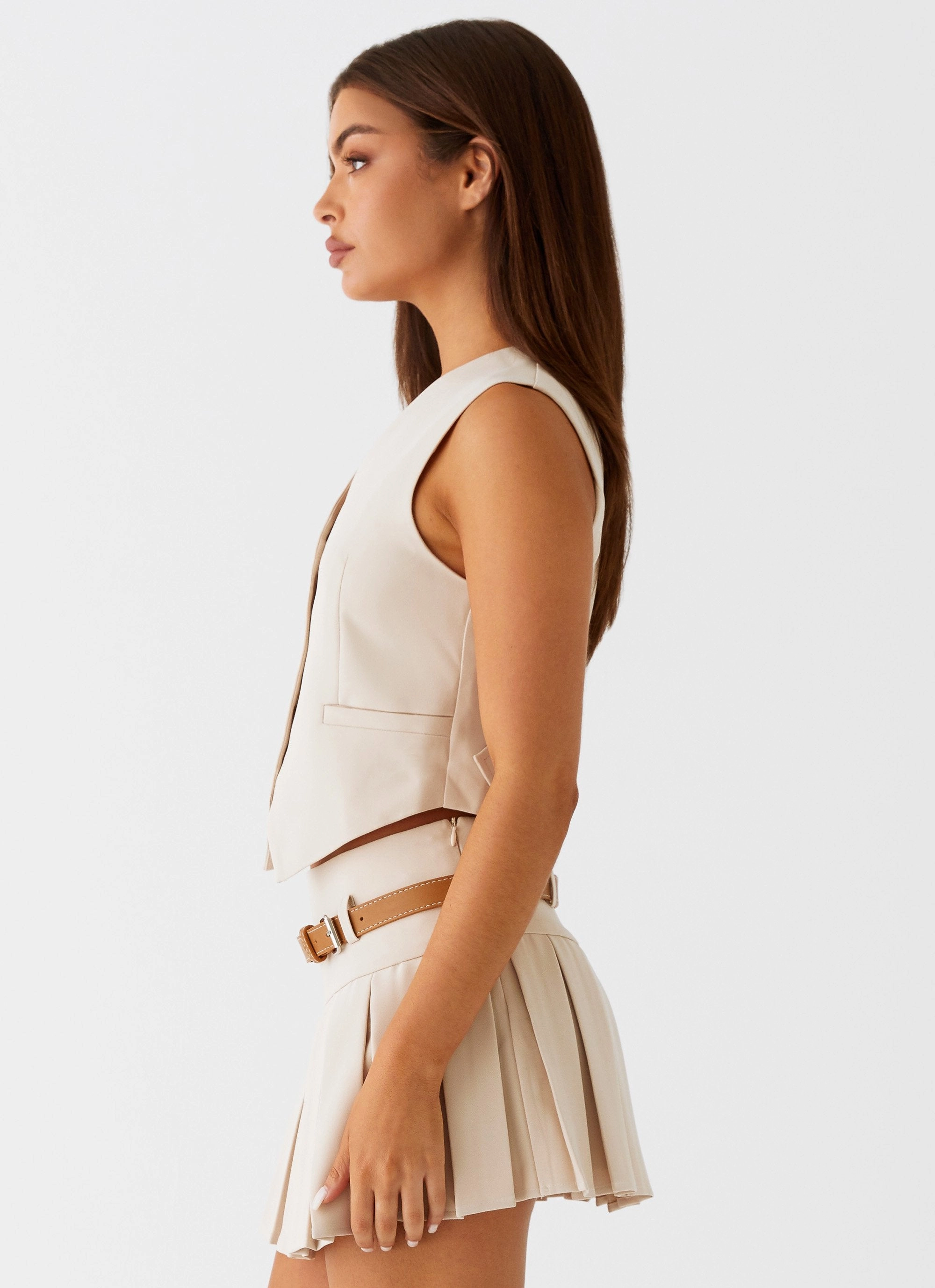 BrushedInnerLining Stealth Mode Vest - Beige