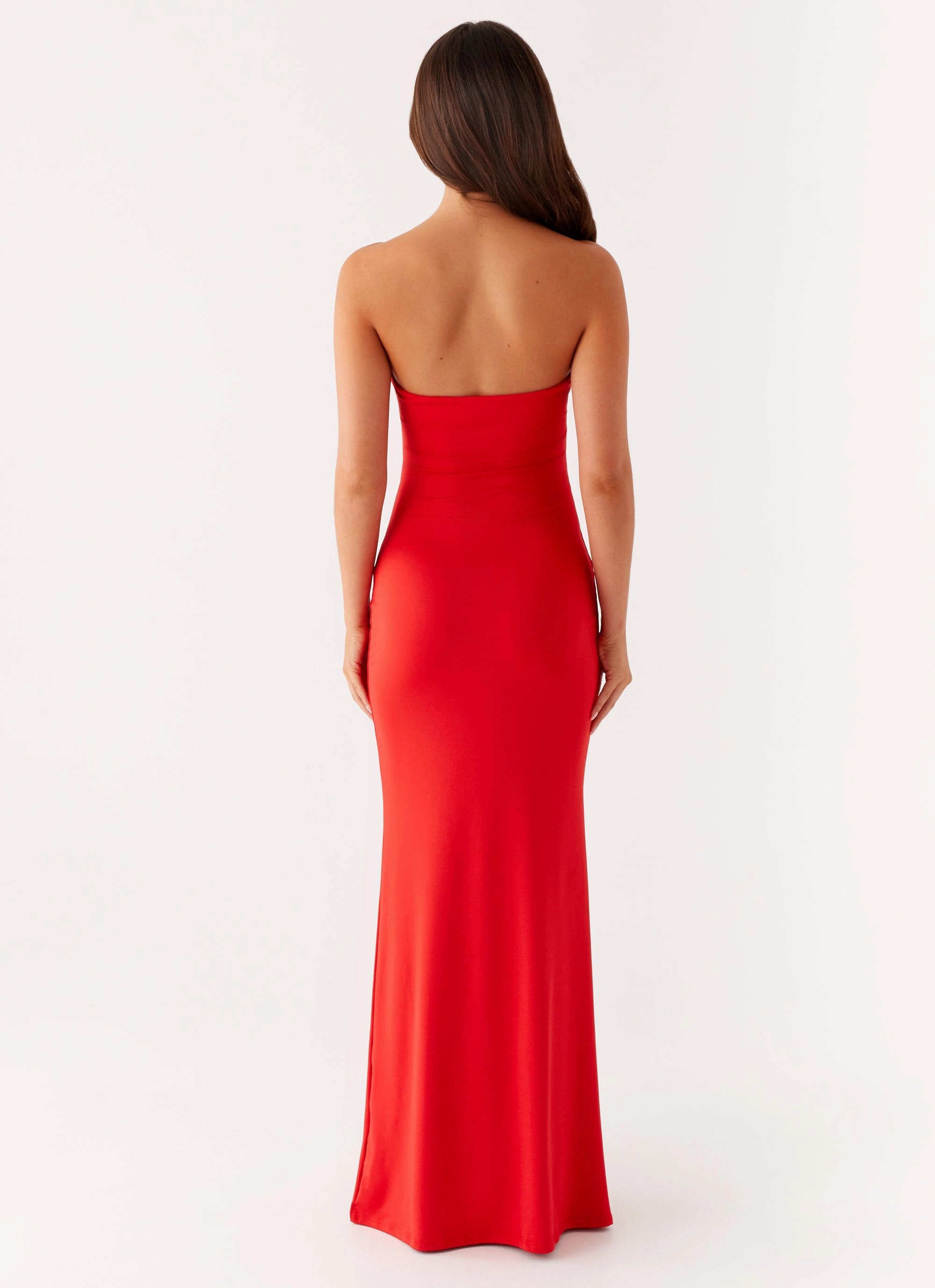 Raye Maxi Dress - Tangerine Matte-finish Travel Edge