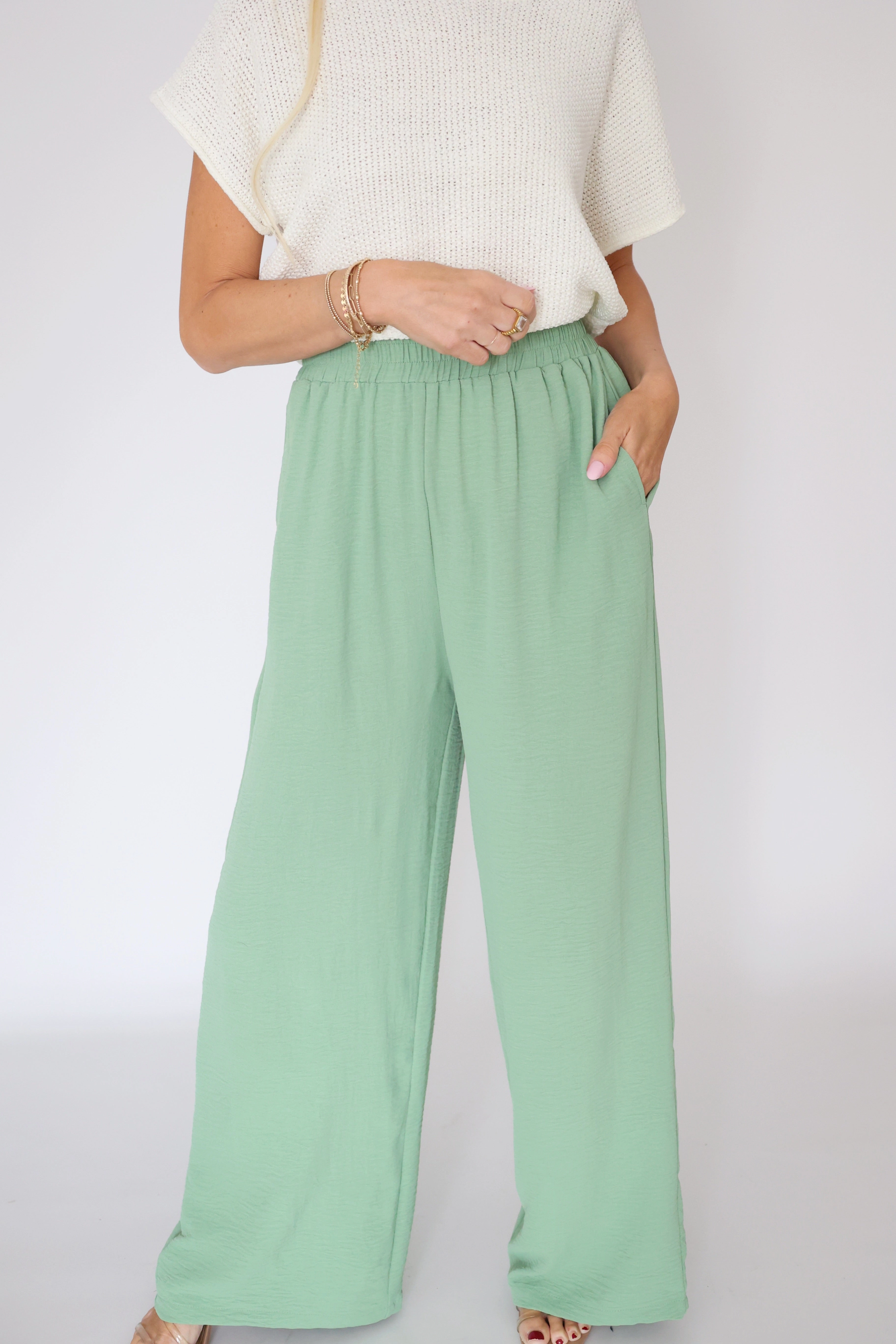 Britton Wide Leg Pant AdjustableCuffs NonChafingEdges